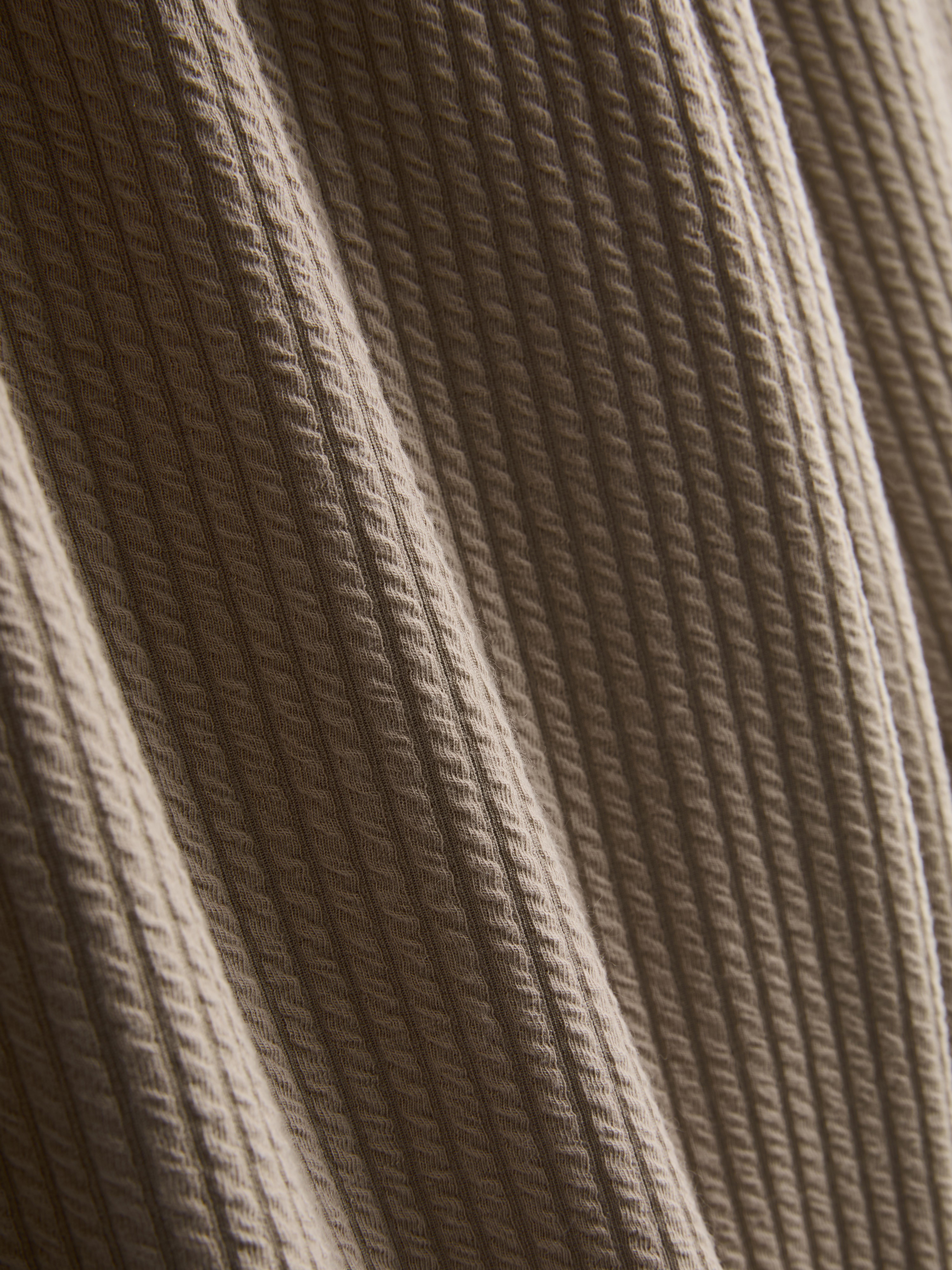 Men's Tan Textured Stripe Pajama Bottoms