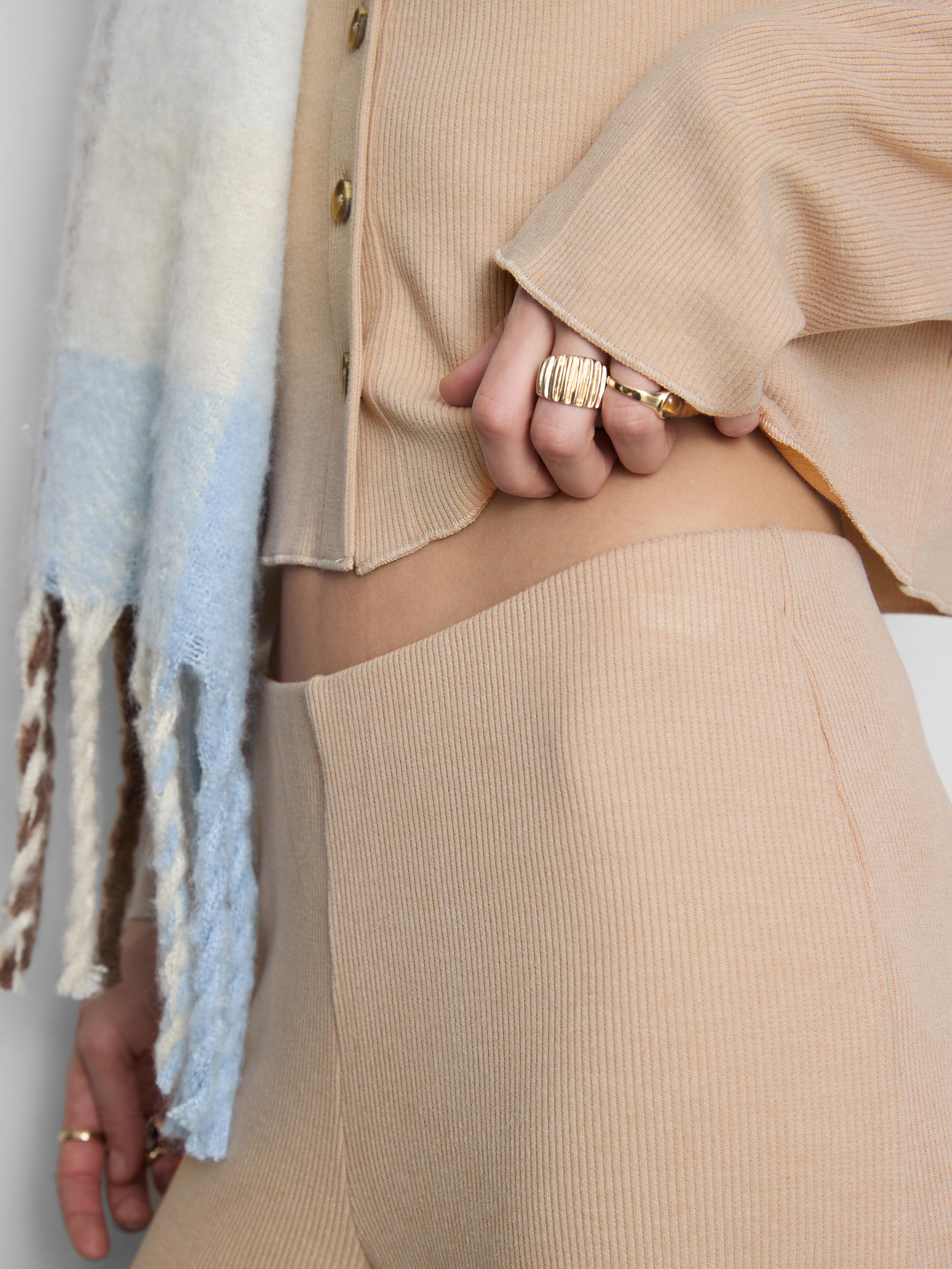 Ribbed Wide Leg Leggings