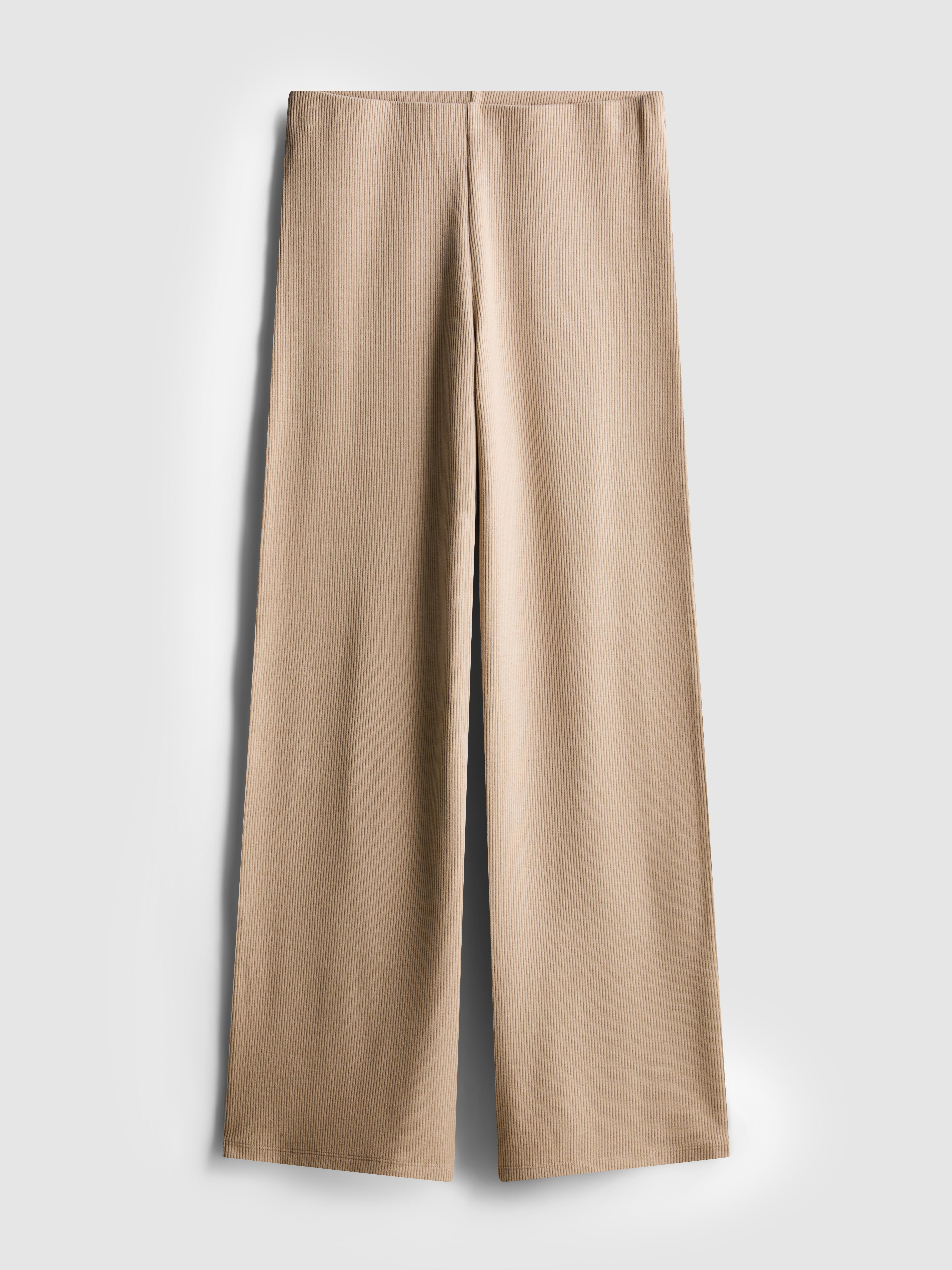 Ribbed Wide Leg Leggings