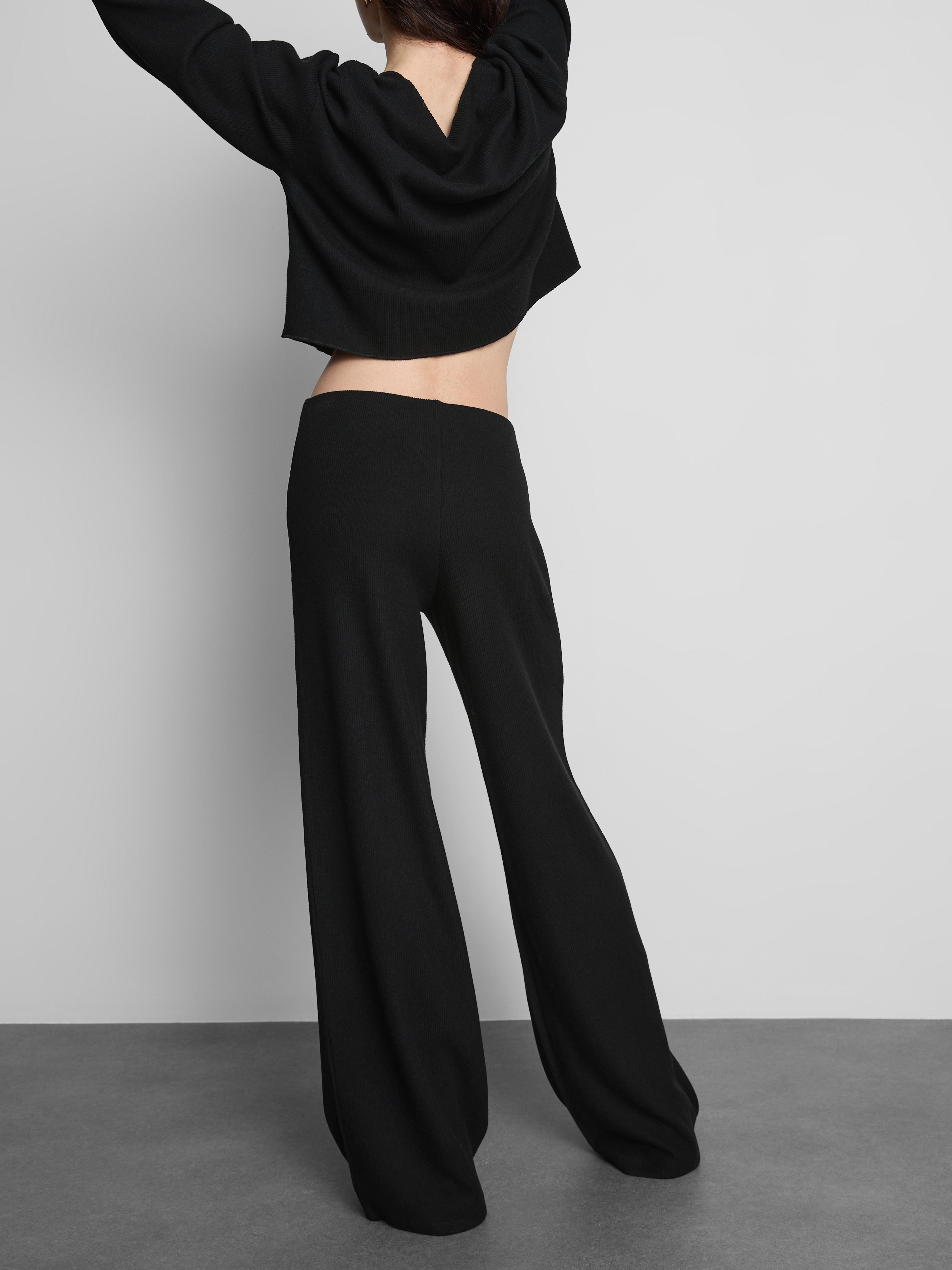 Ribbed Wide Leg Leggings