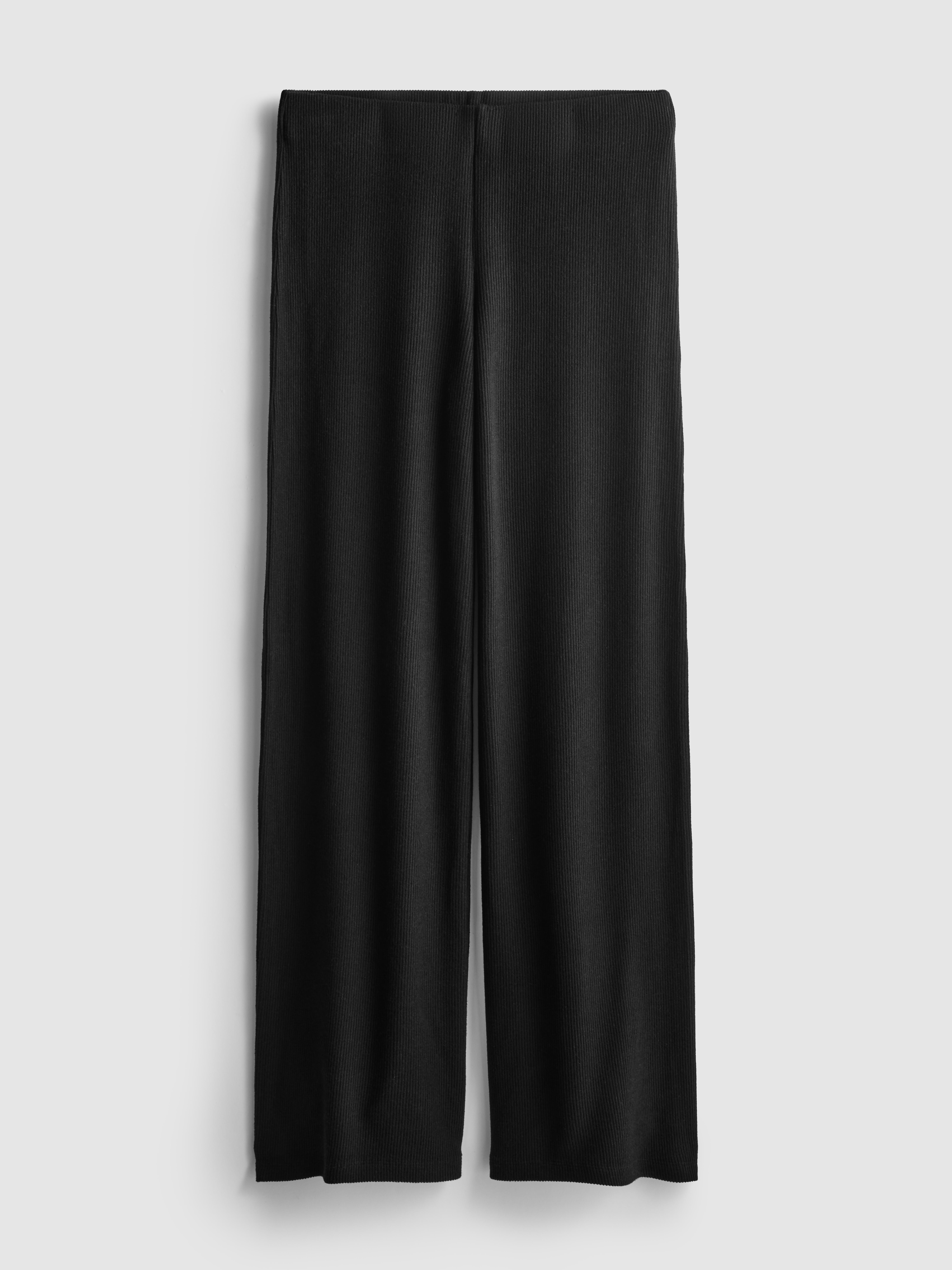 Ribbed Wide Leg Leggings