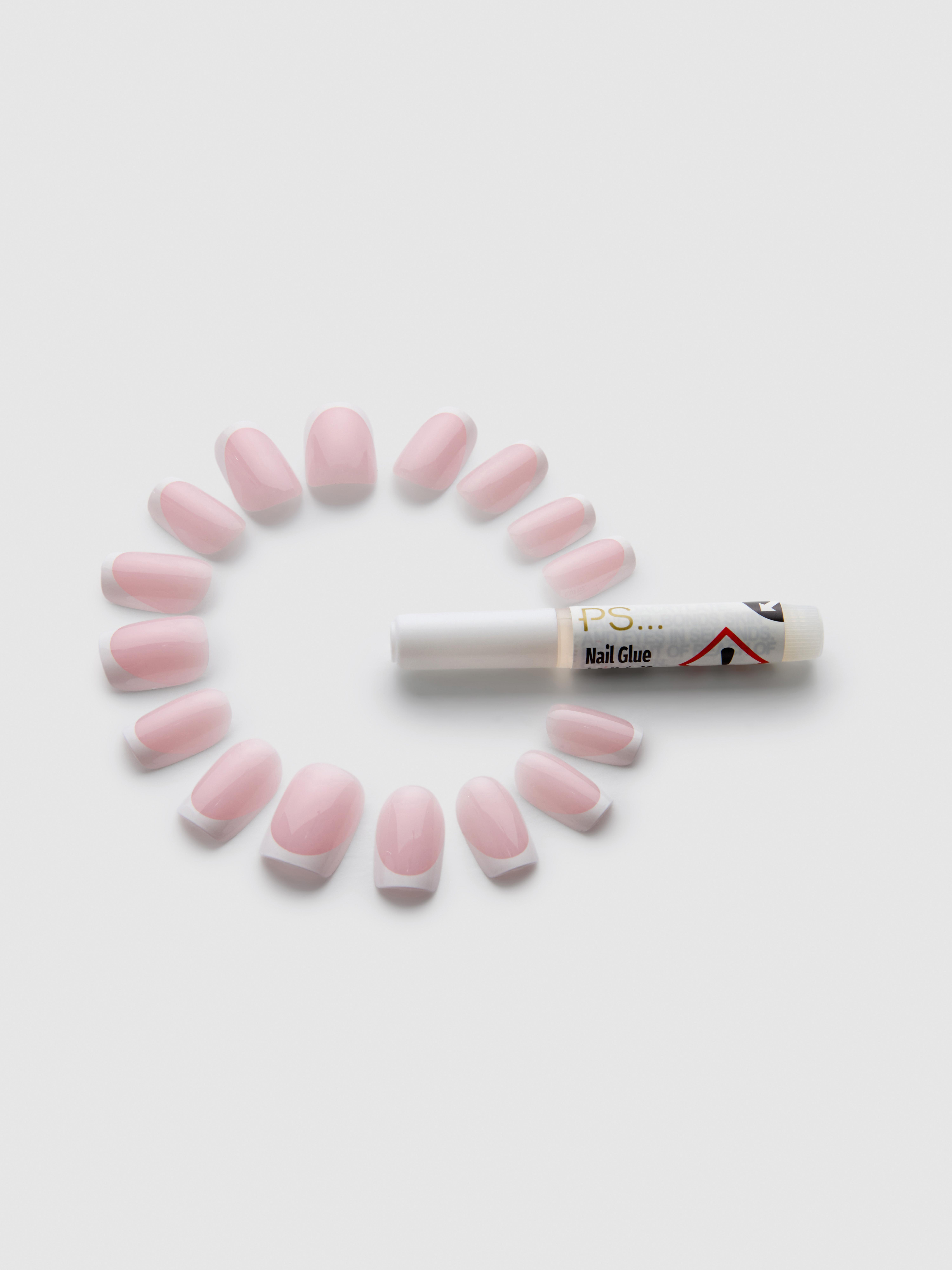 Uñas cuadradas cortas efecto gel de PS... Pro