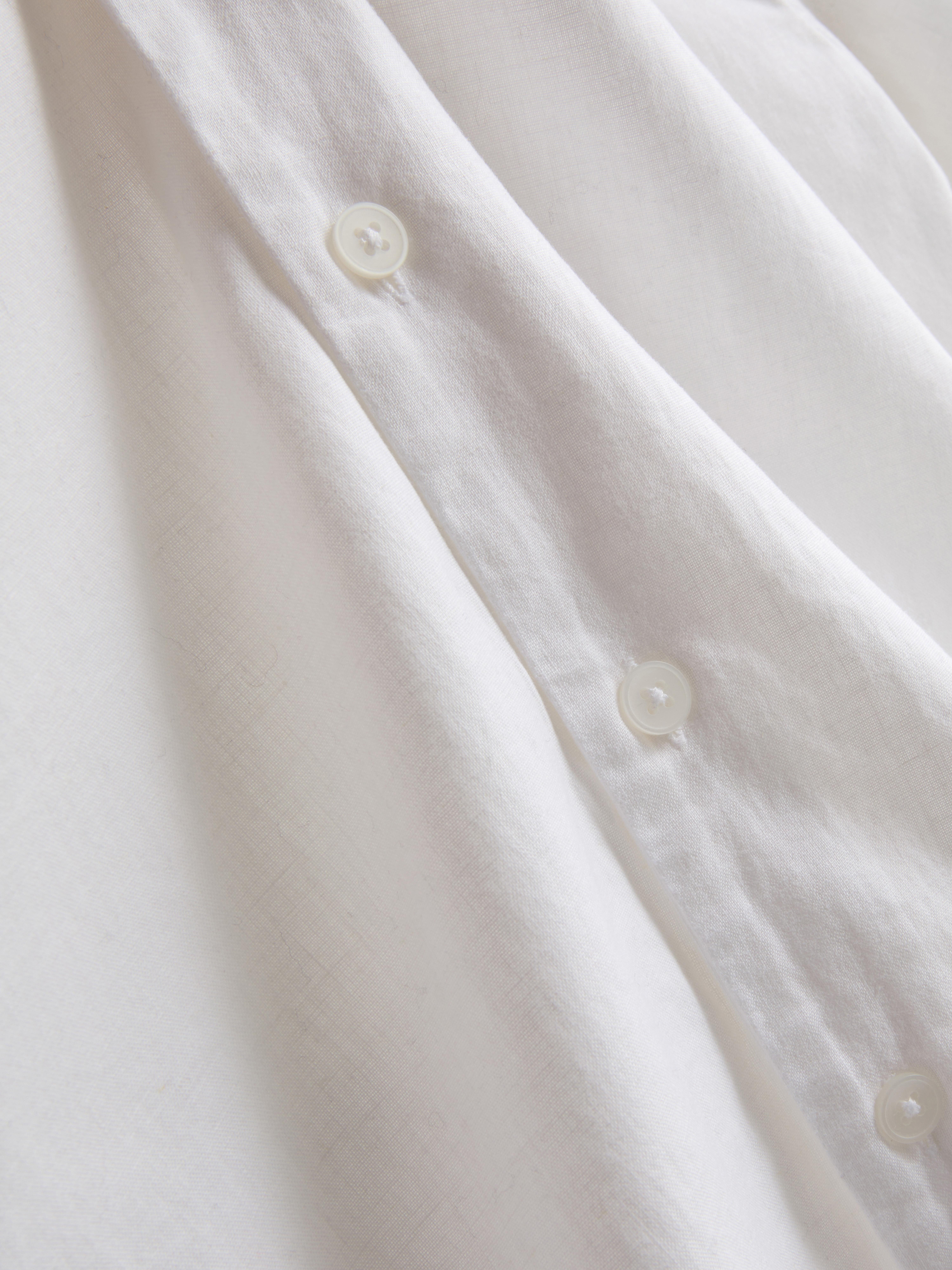 Short Sleeve Linen Blend Shirt