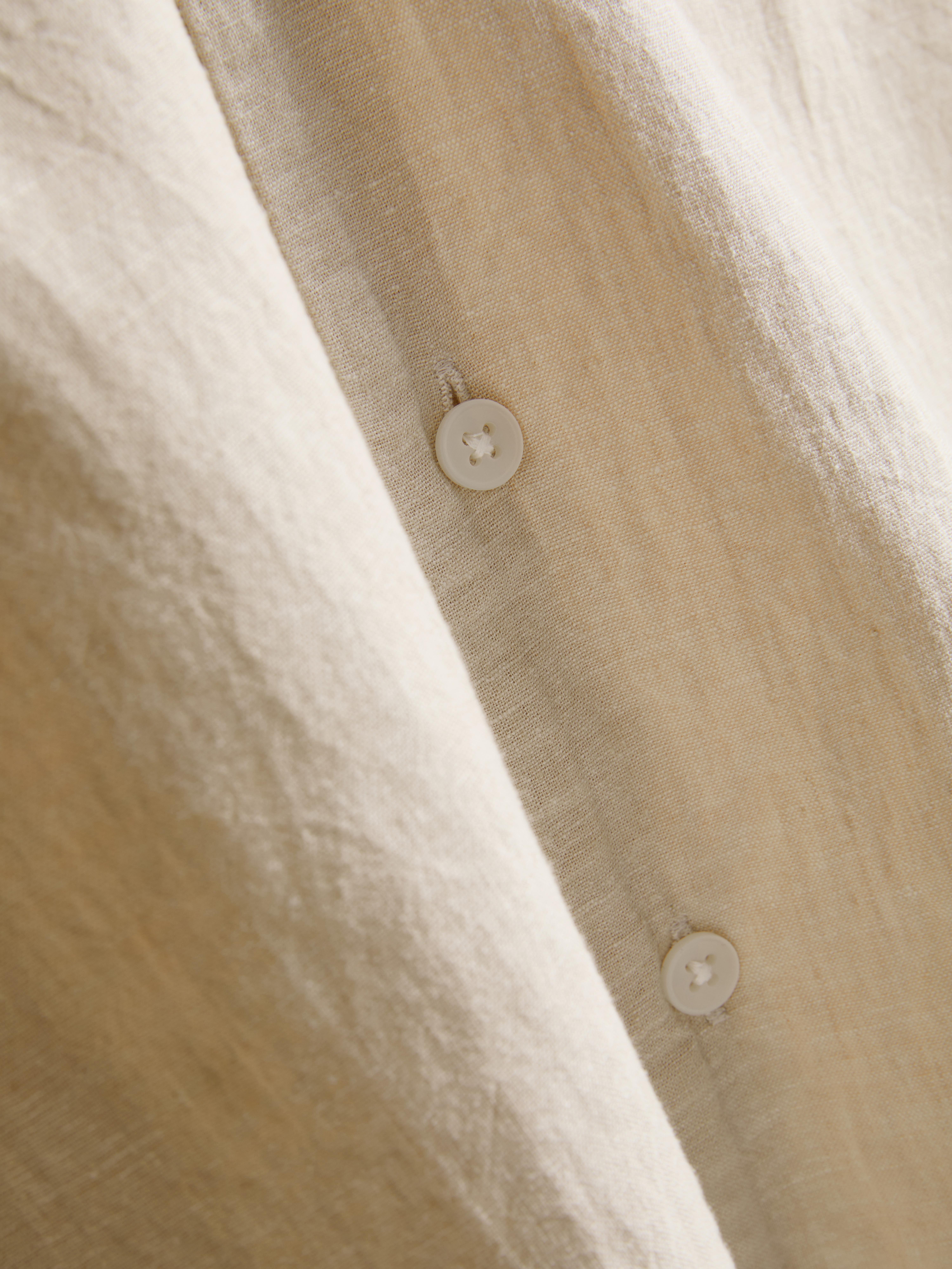 Košile ze směsi plátna s krátkým rukávem