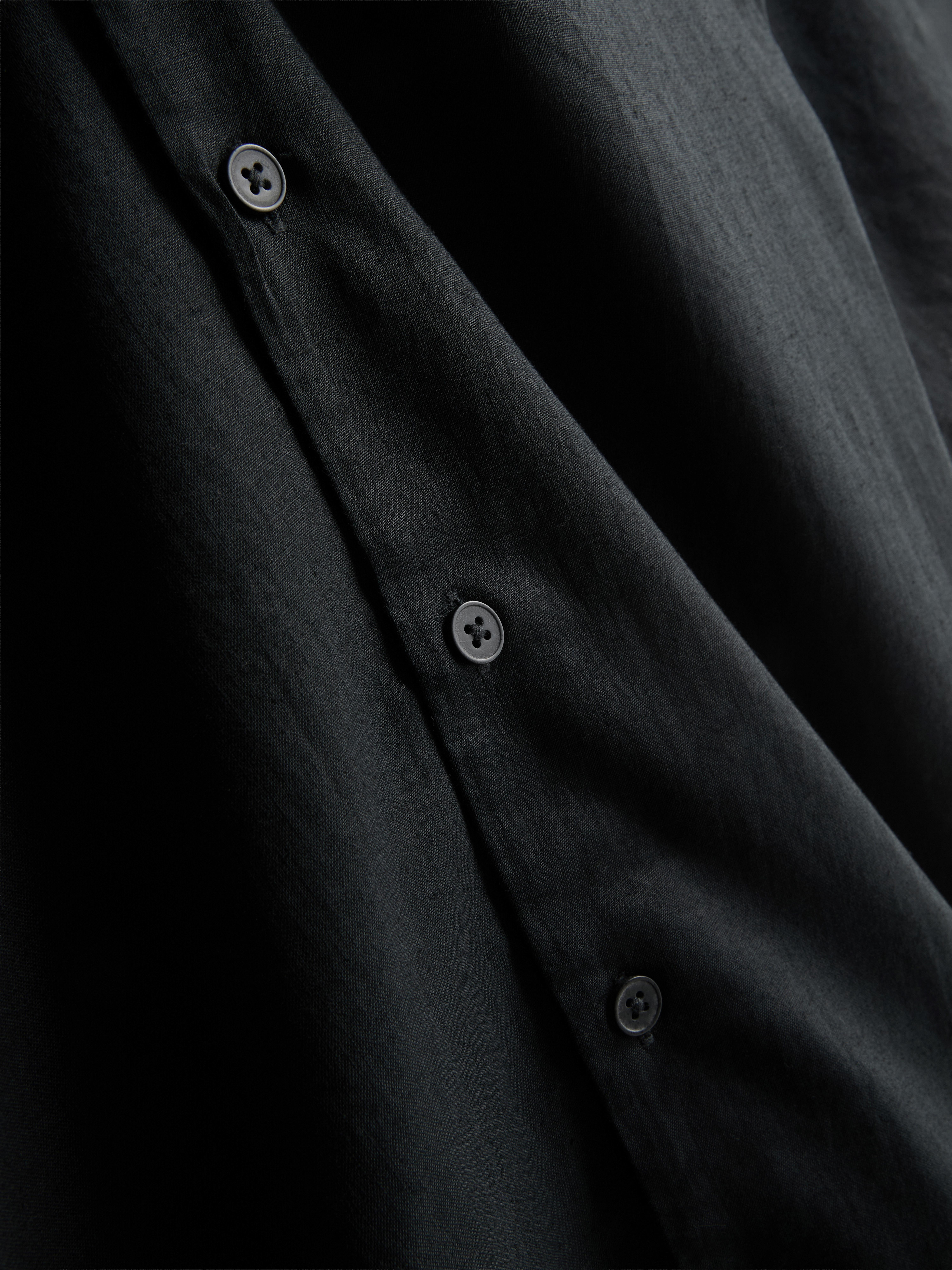 Rövid ujjú vászonkeverék ing