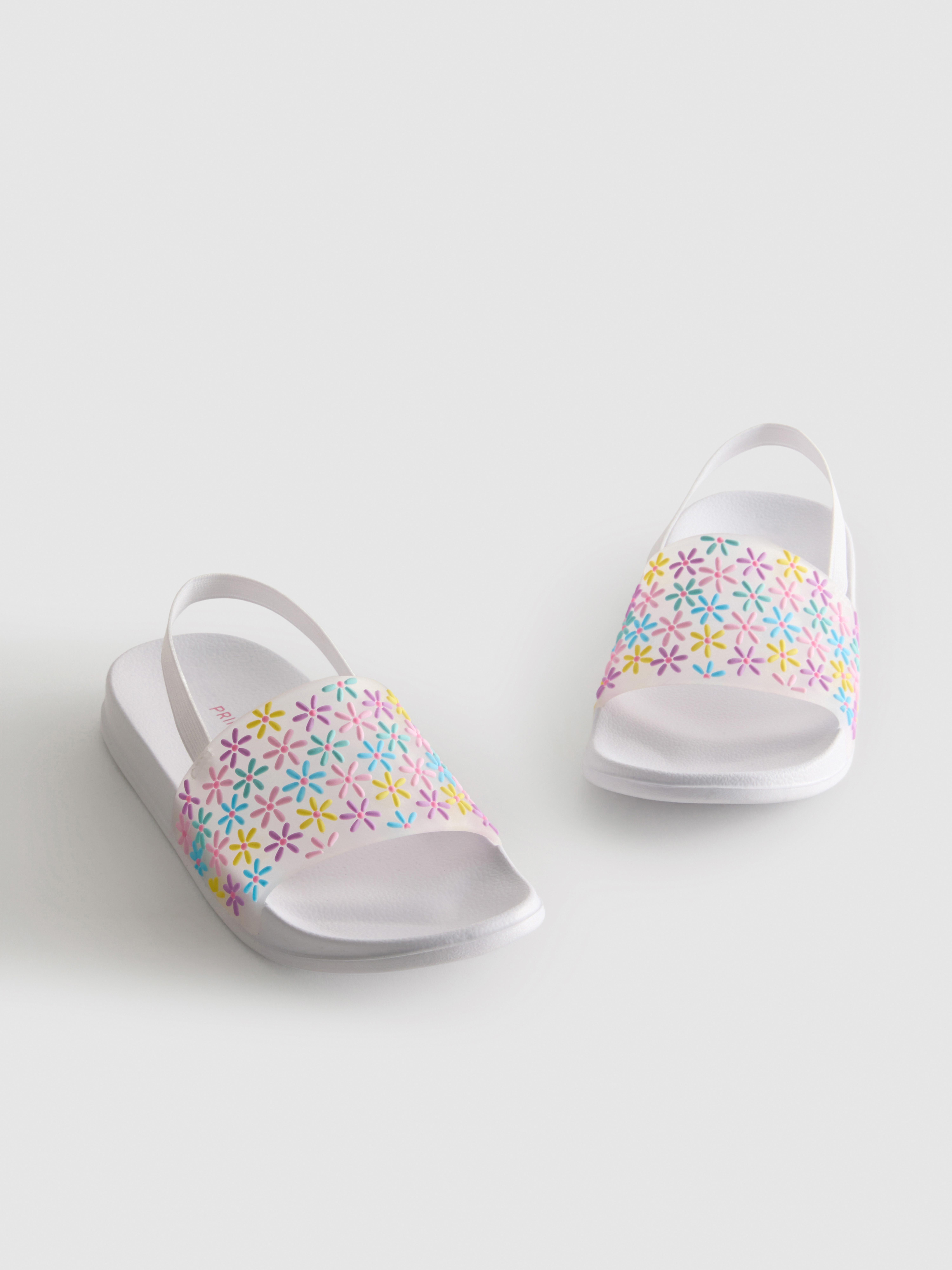 Gebloemde slippers