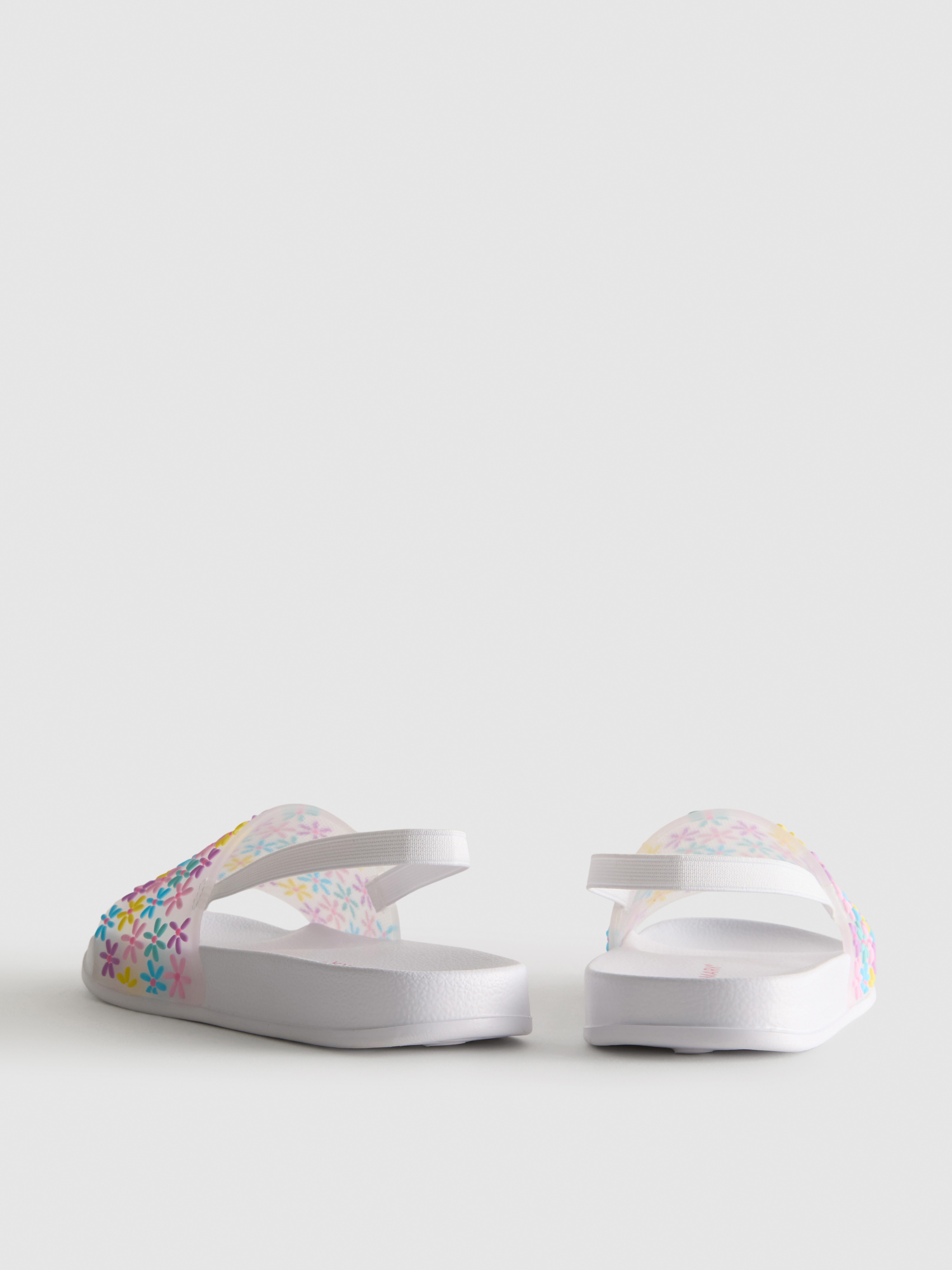 Chanclas con estampado floral