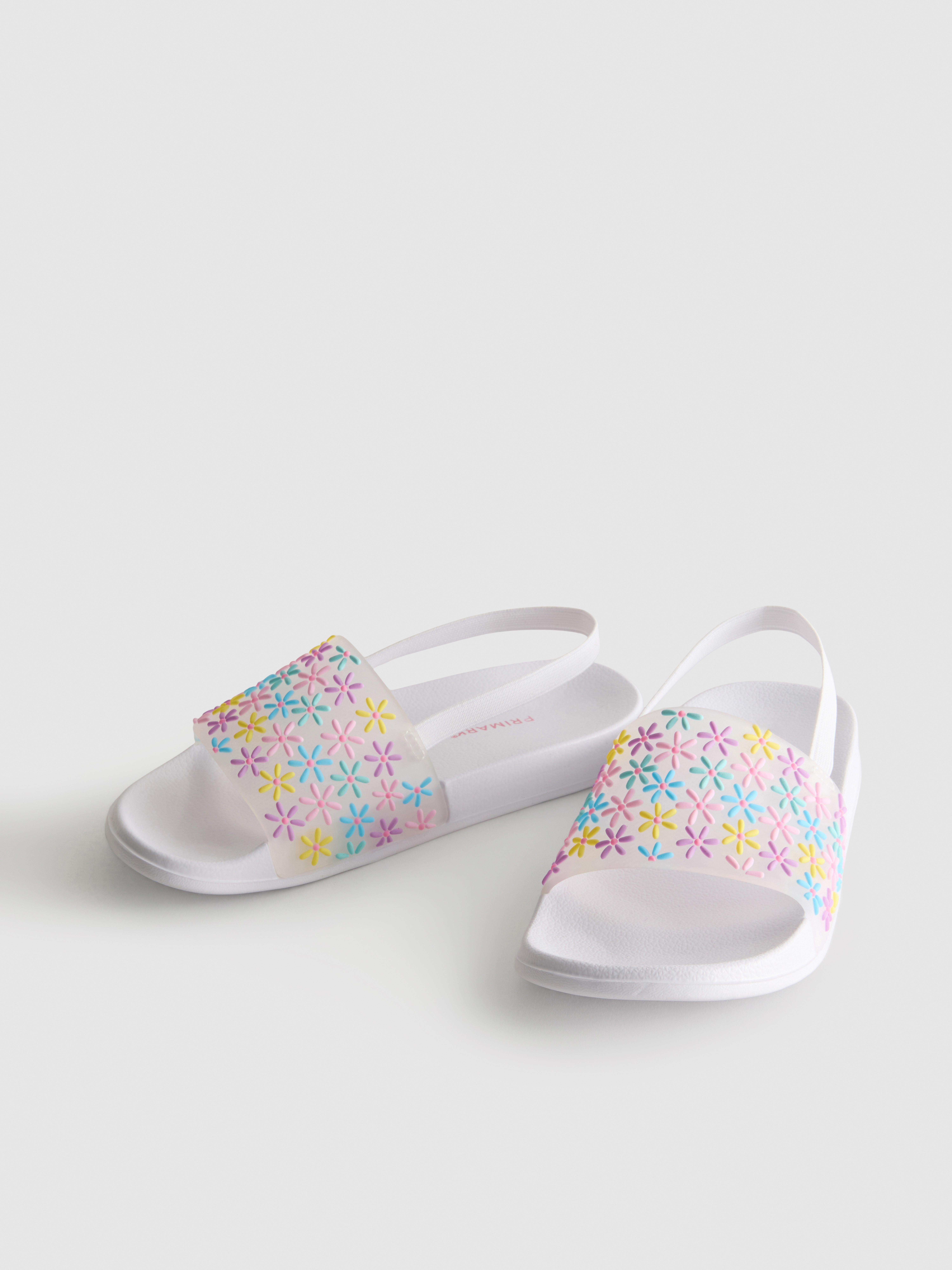 Chanclas con estampado floral