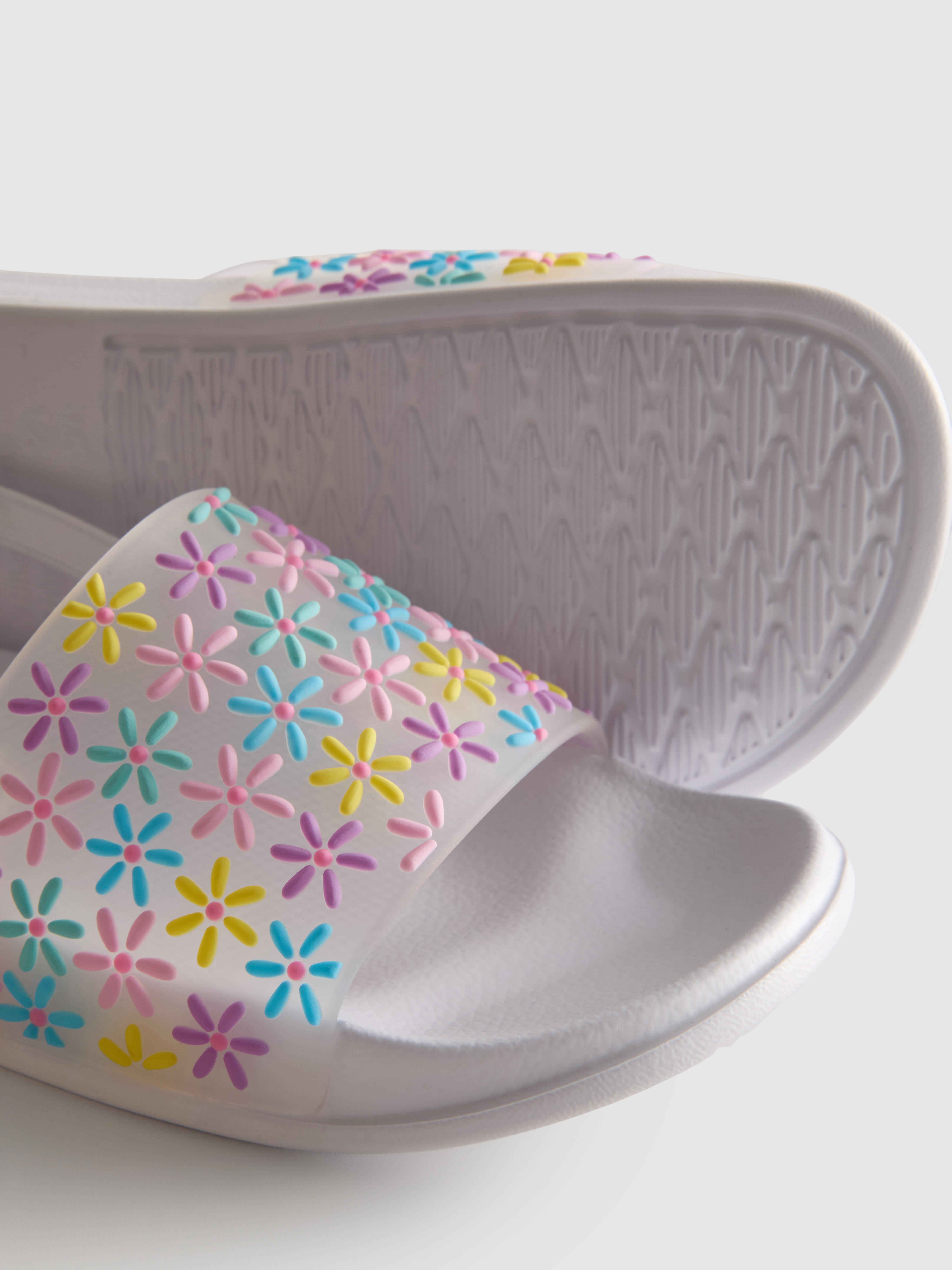 Chanclas con estampado floral