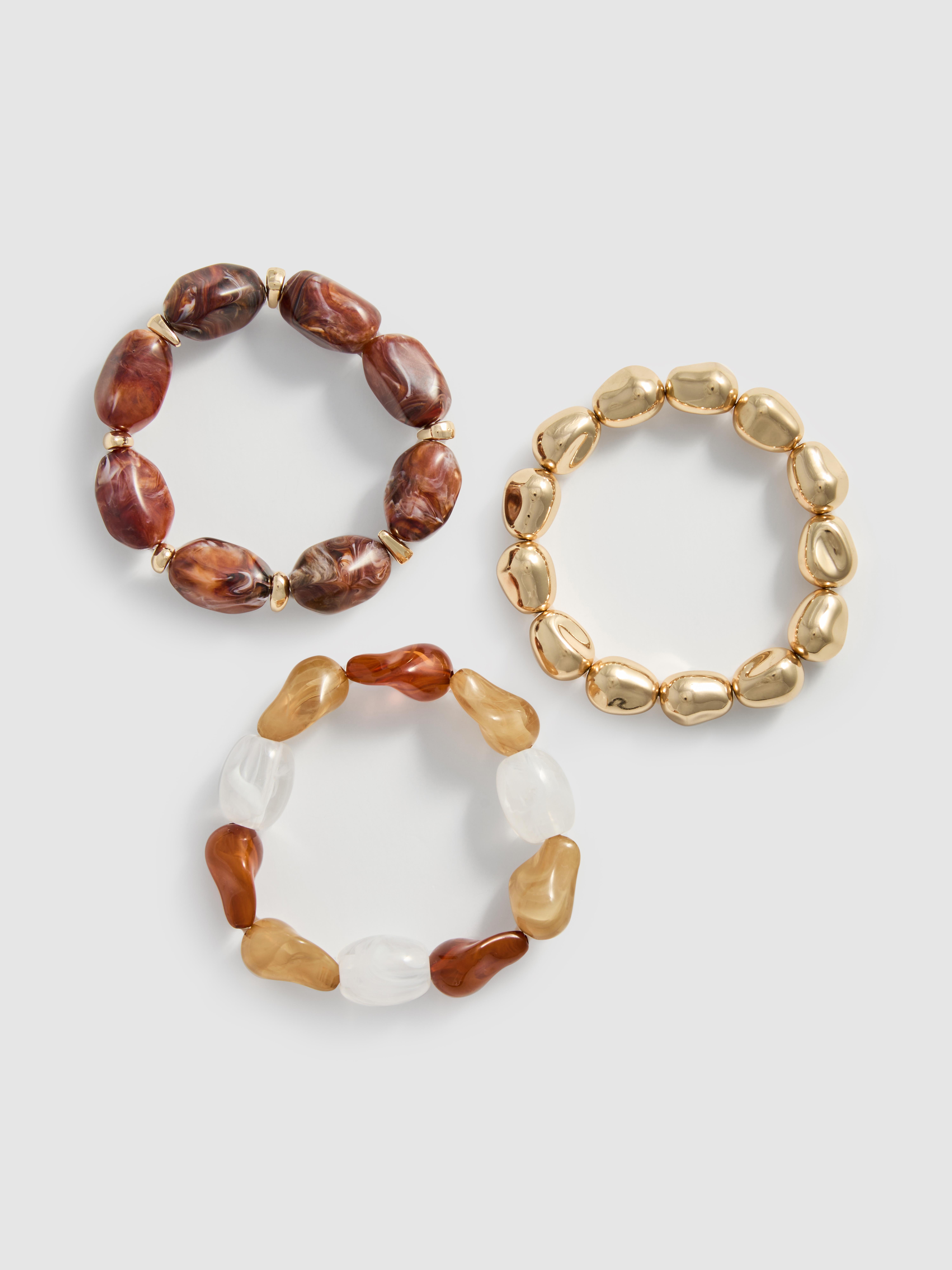 3pk Larger Bead Bracelets