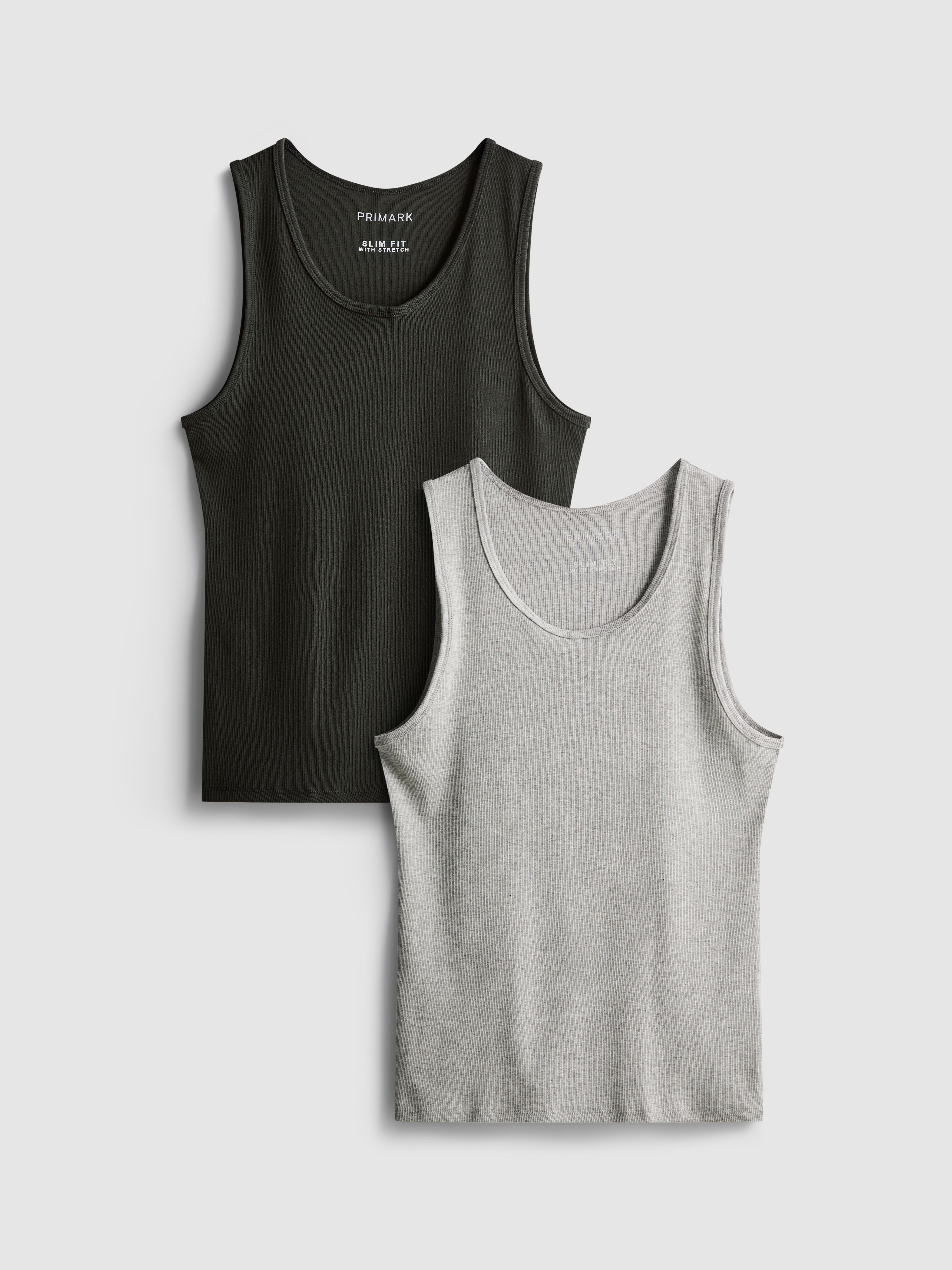 2pk Ribbed Vest Tops