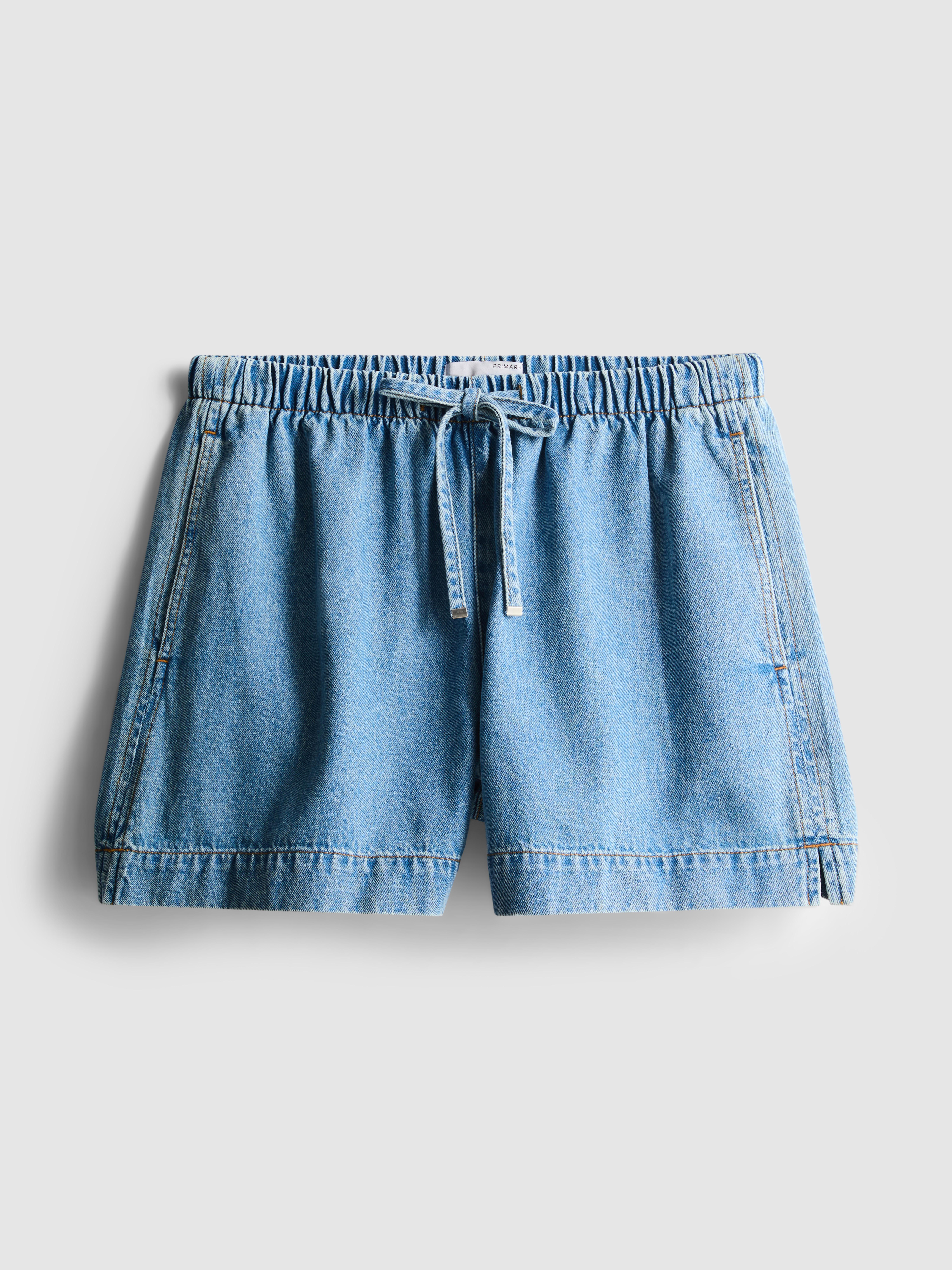 Joggers cortos vaqueros de algodón