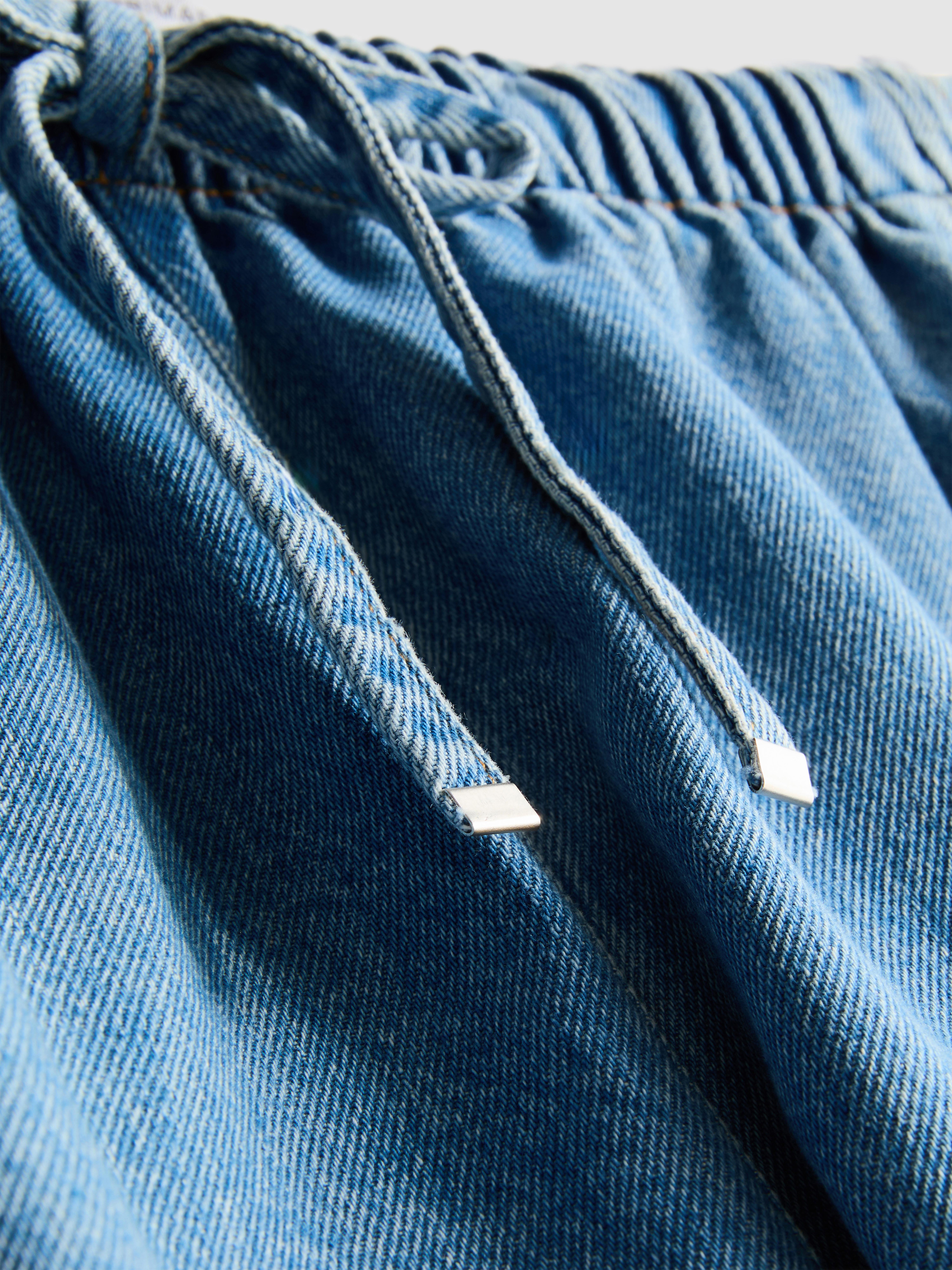 Joggers cortos vaqueros de algodón