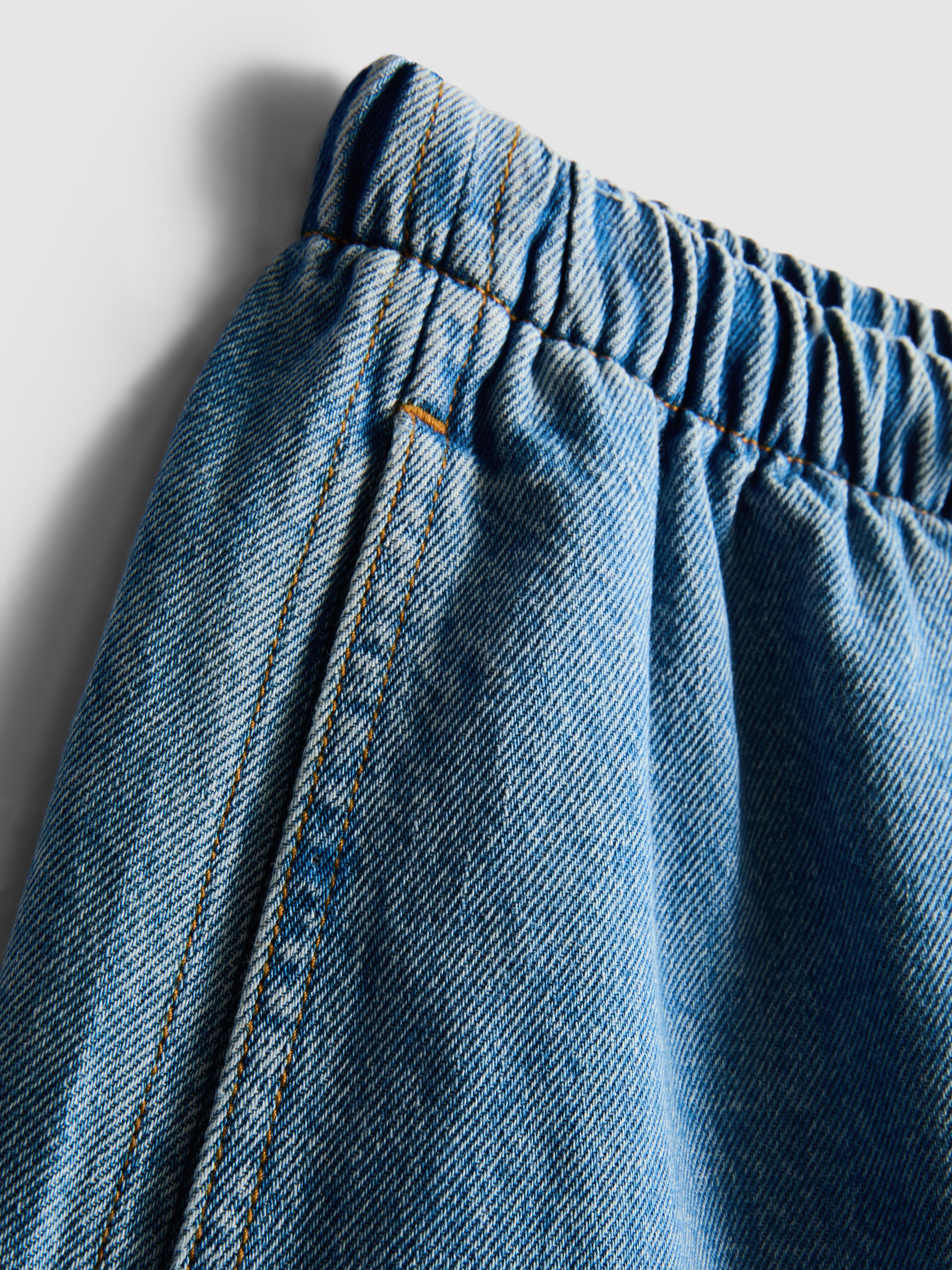 Joggers cortos vaqueros de algodón