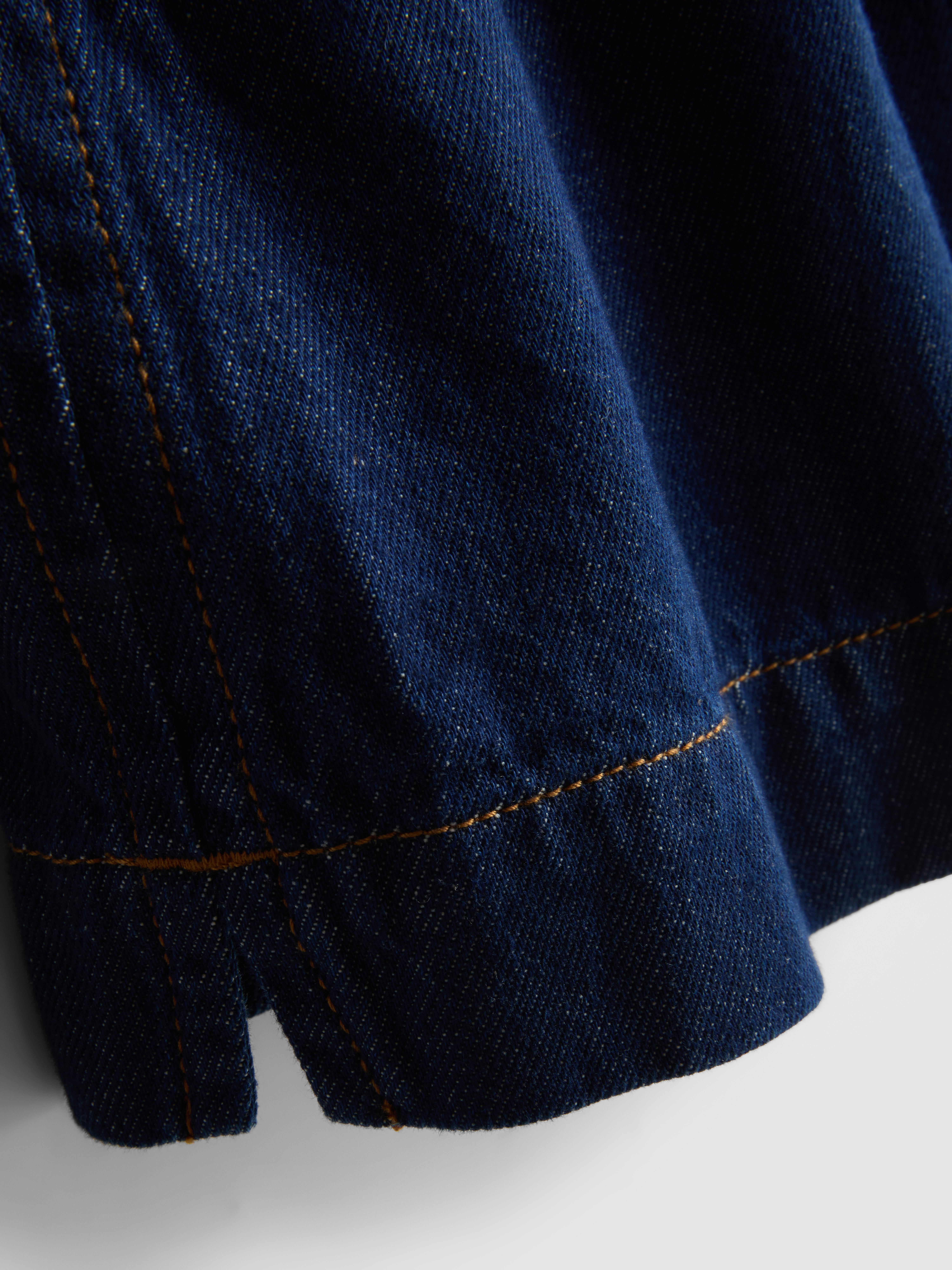 Short style jogging en denim de coton