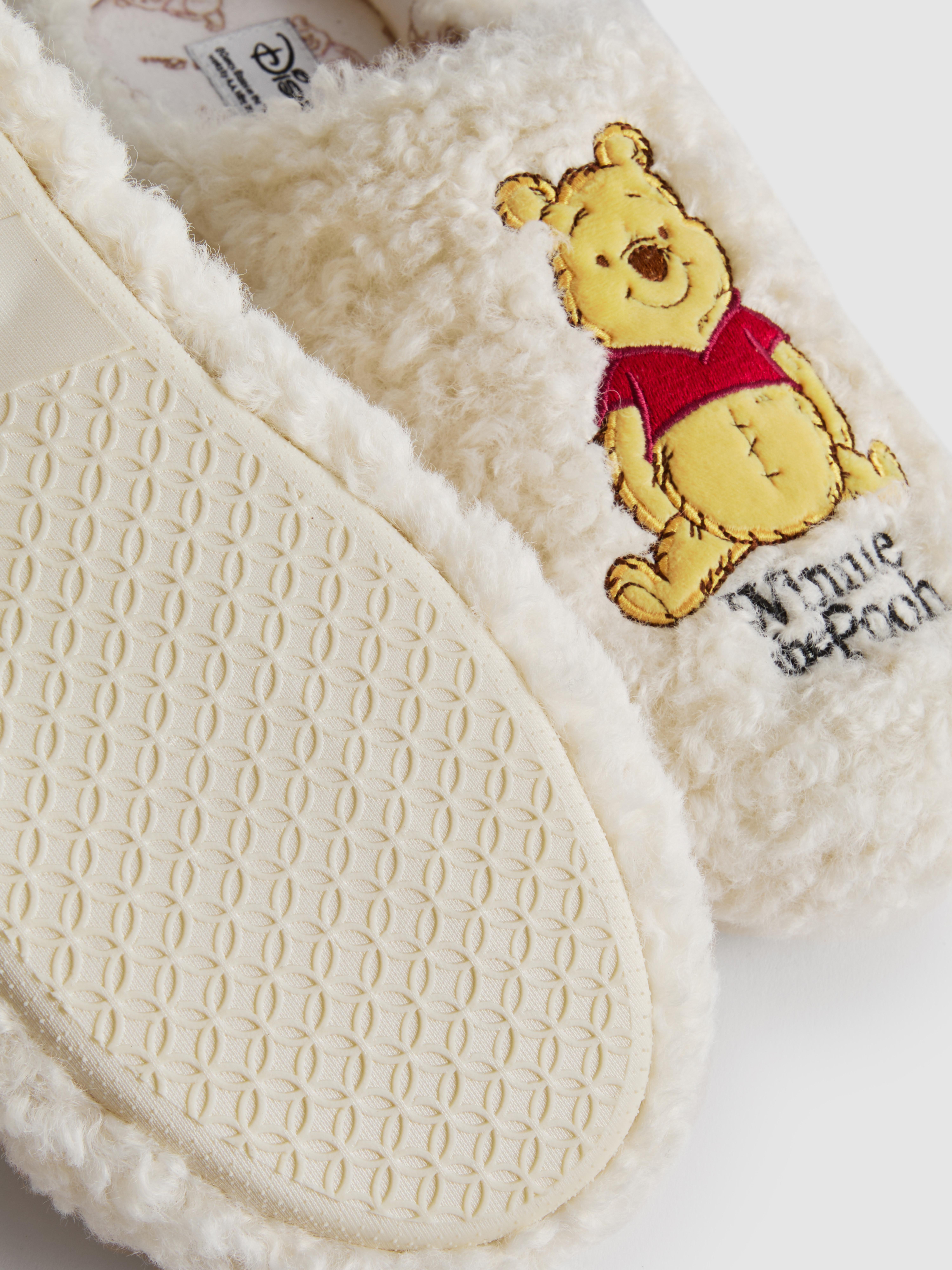 Women's Cream Disney’s Winnie the Pooh Plush Mule Slippers