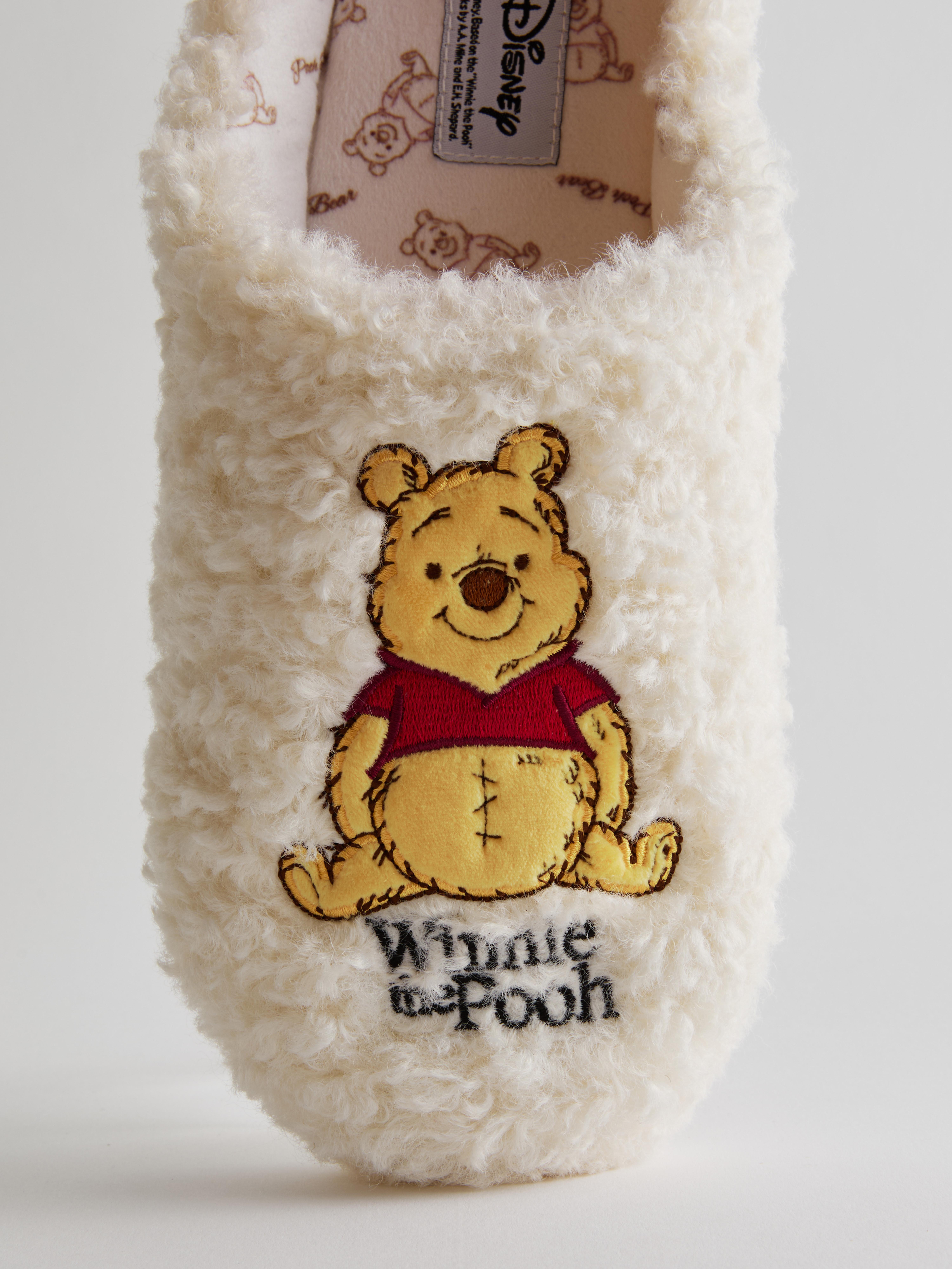 Women's Cream Disney’s Winnie the Pooh Plush Mule Slippers
