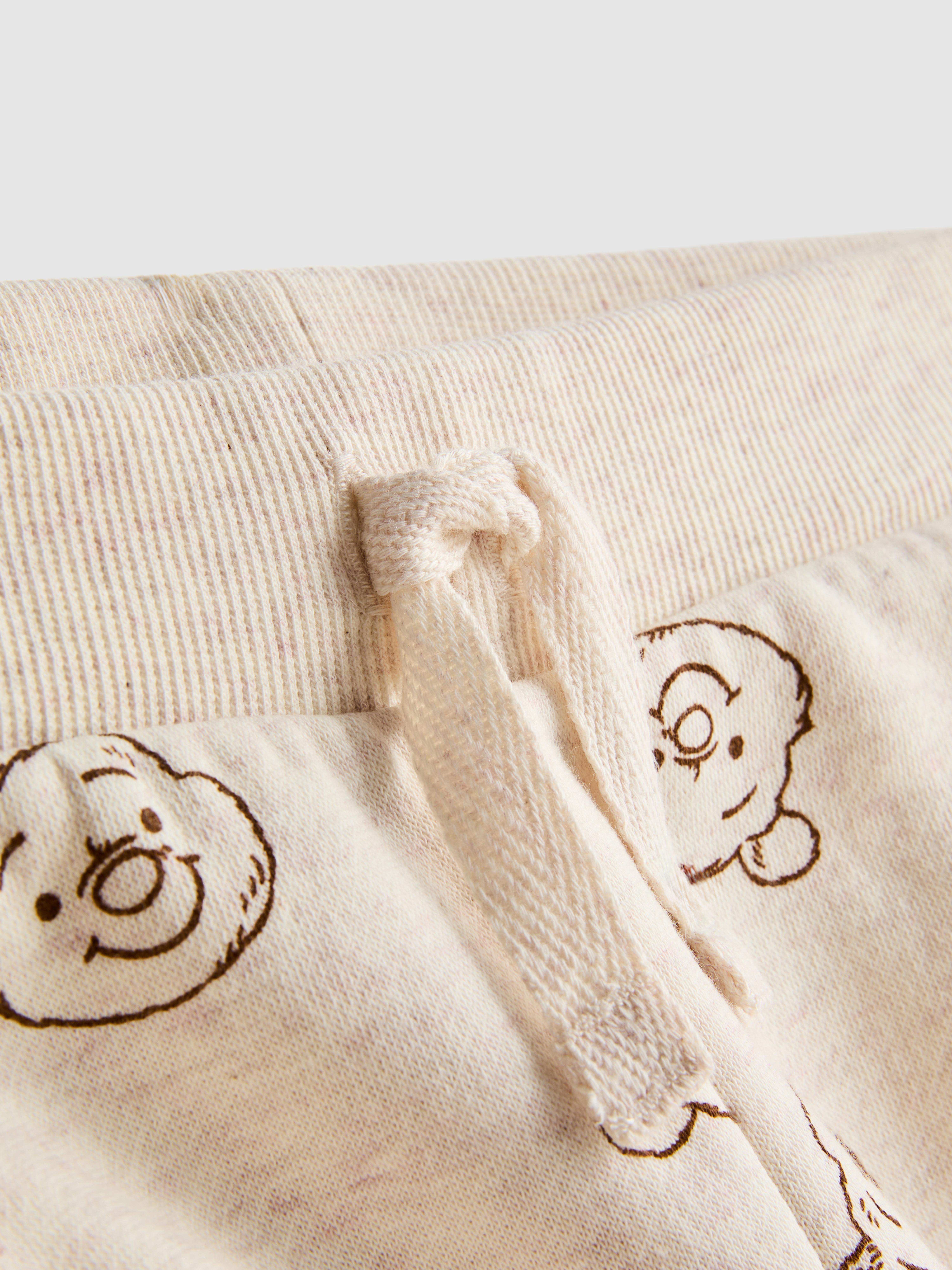 Baby Boys Beige 0-36mths | Disney’s Winnie the Pooh Cuffed Joggers
