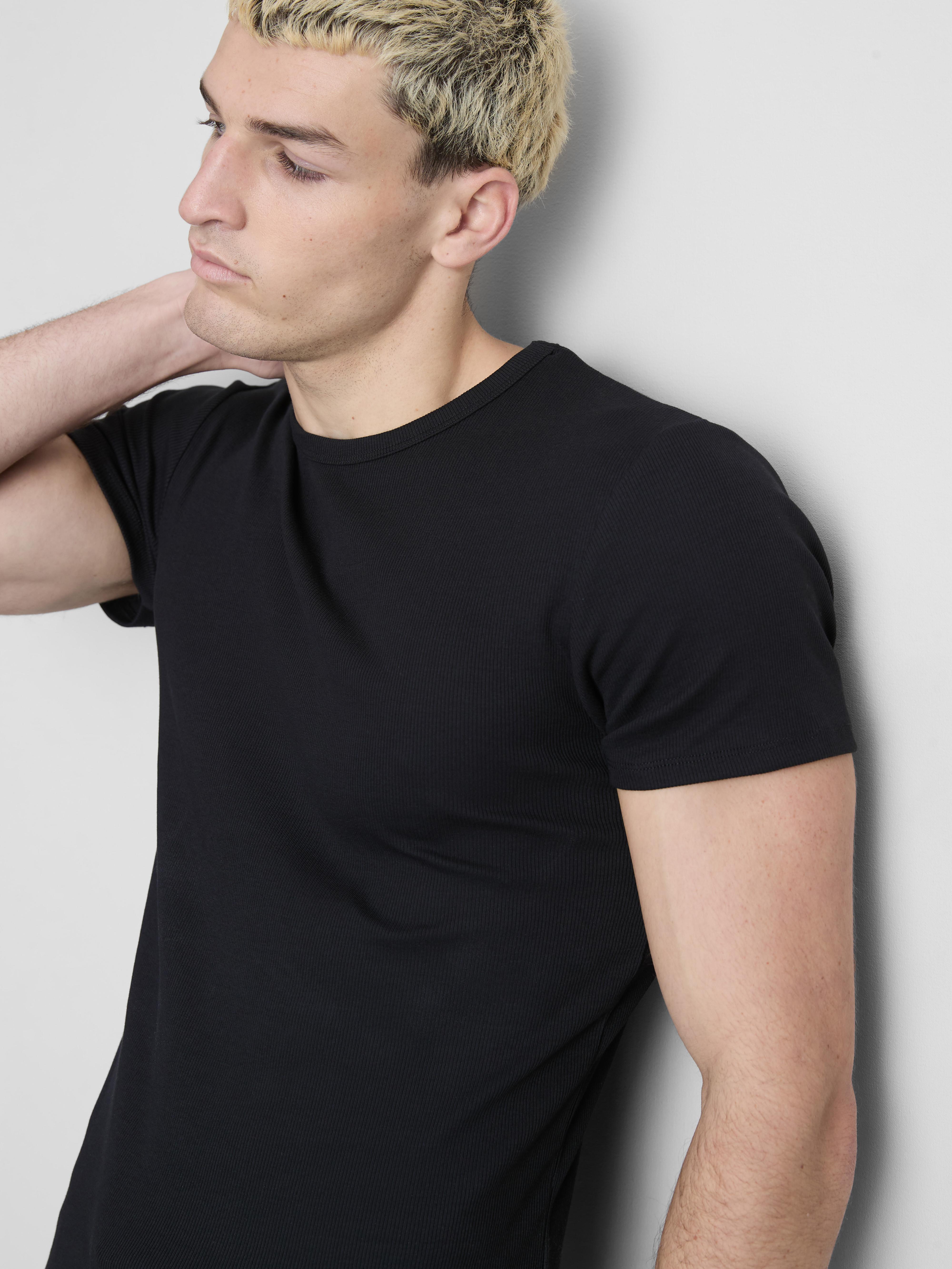 2pk Short Sleeve Ribbed T-Shirt