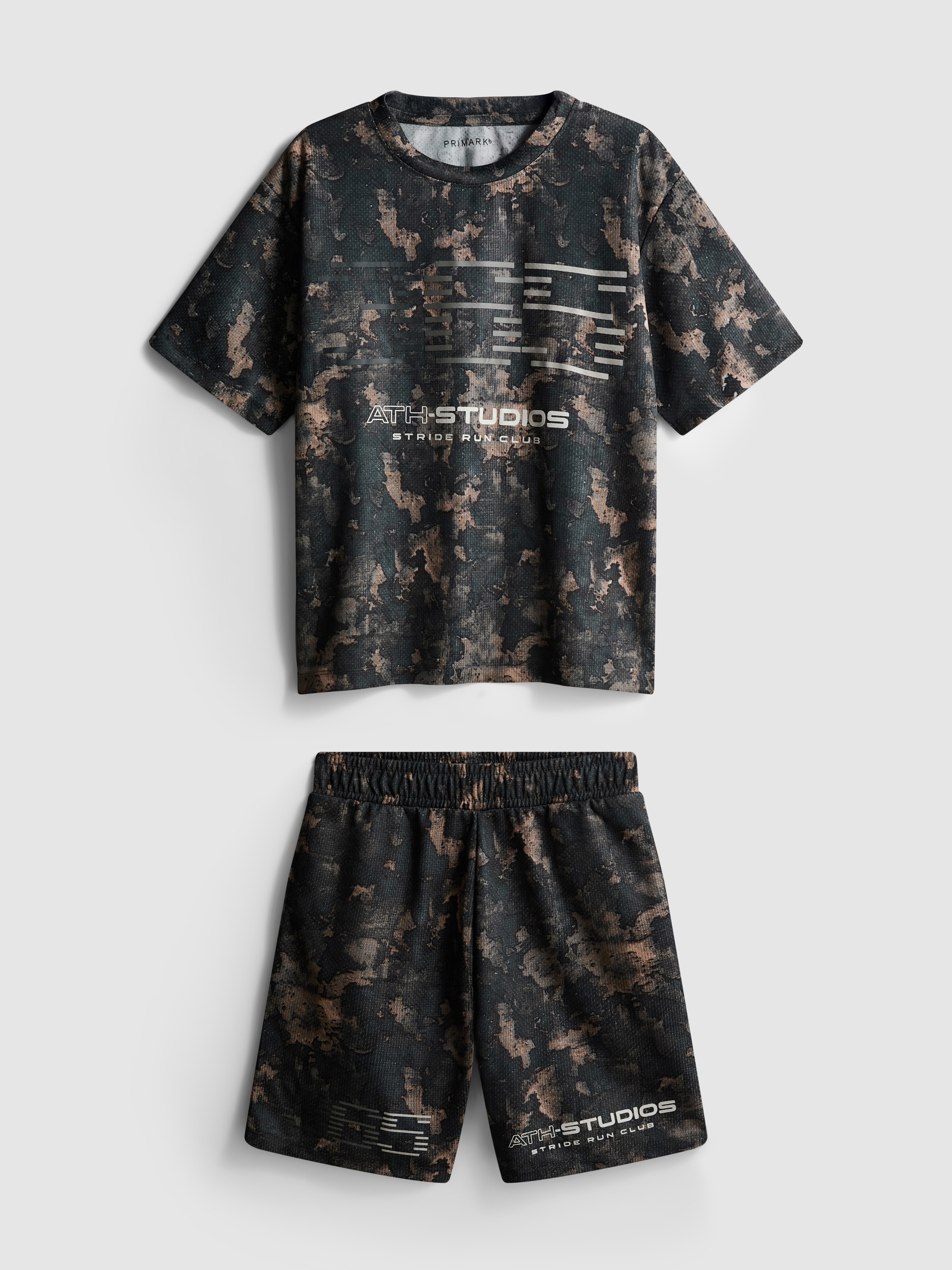 7-15yrs | Running Club Graphic Camouflage Active Sports Set