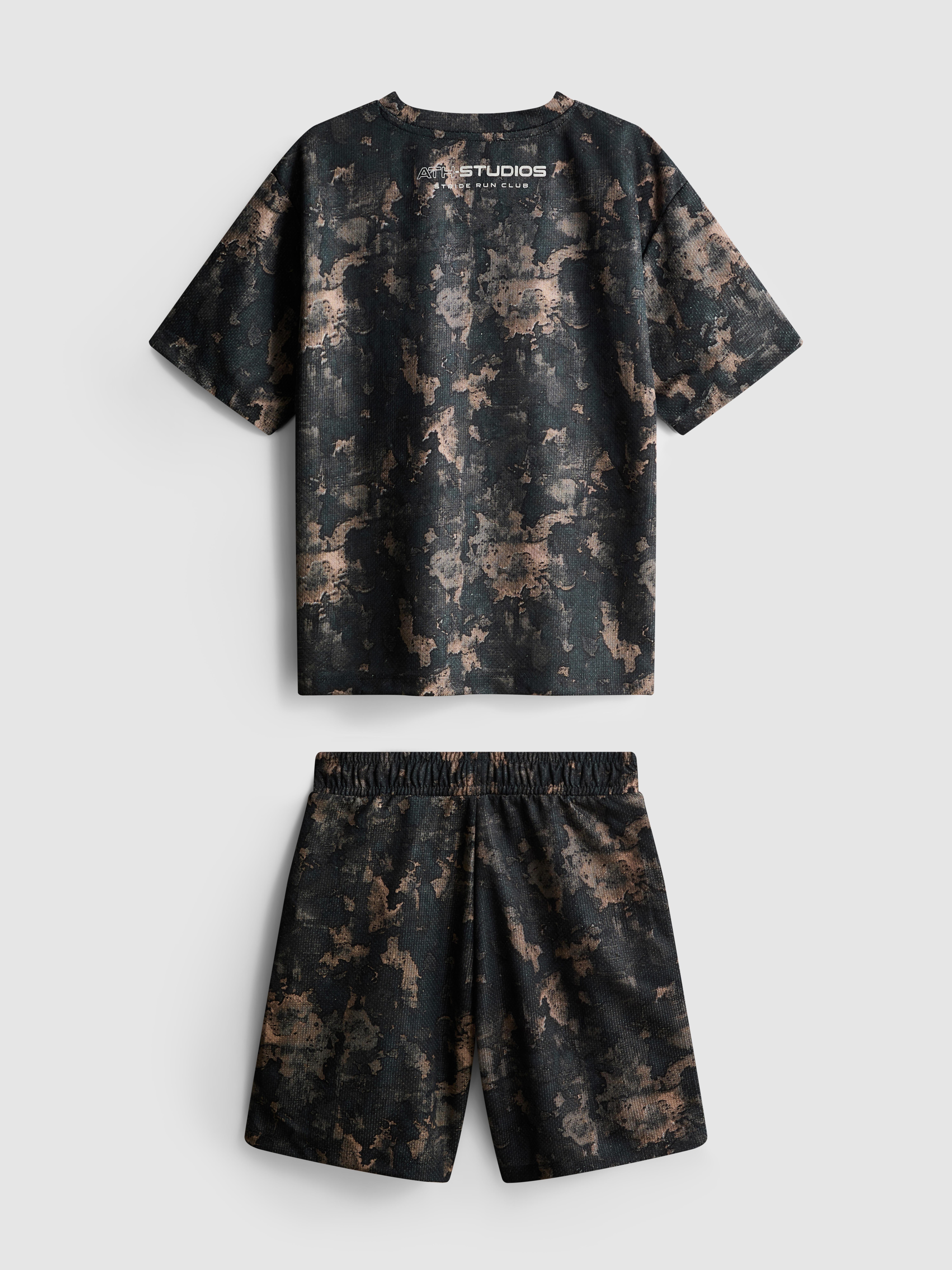 7-15yrs | Running Club Graphic Camouflage Active Sports Set