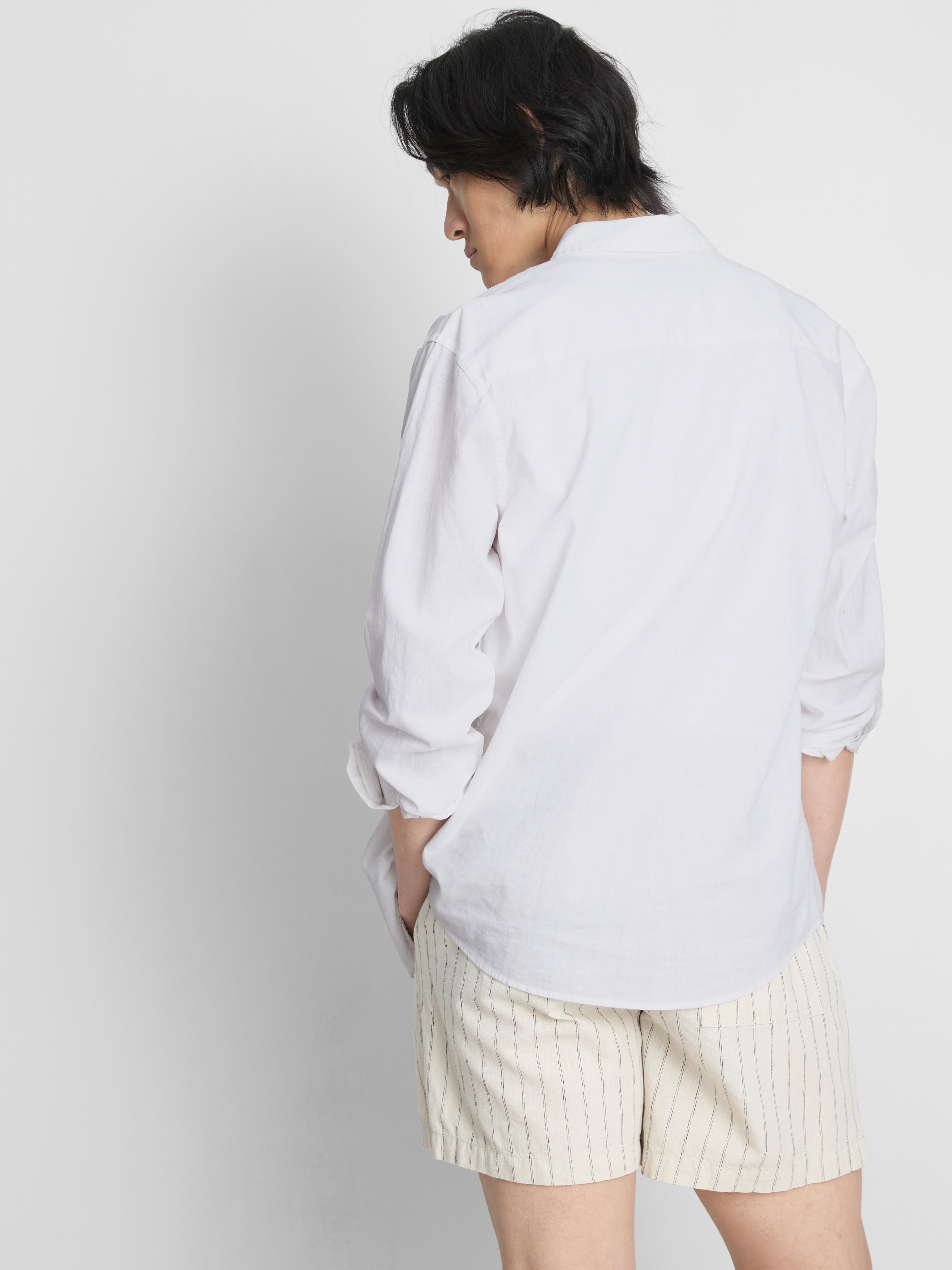 Camisa manga comprida mistura linho