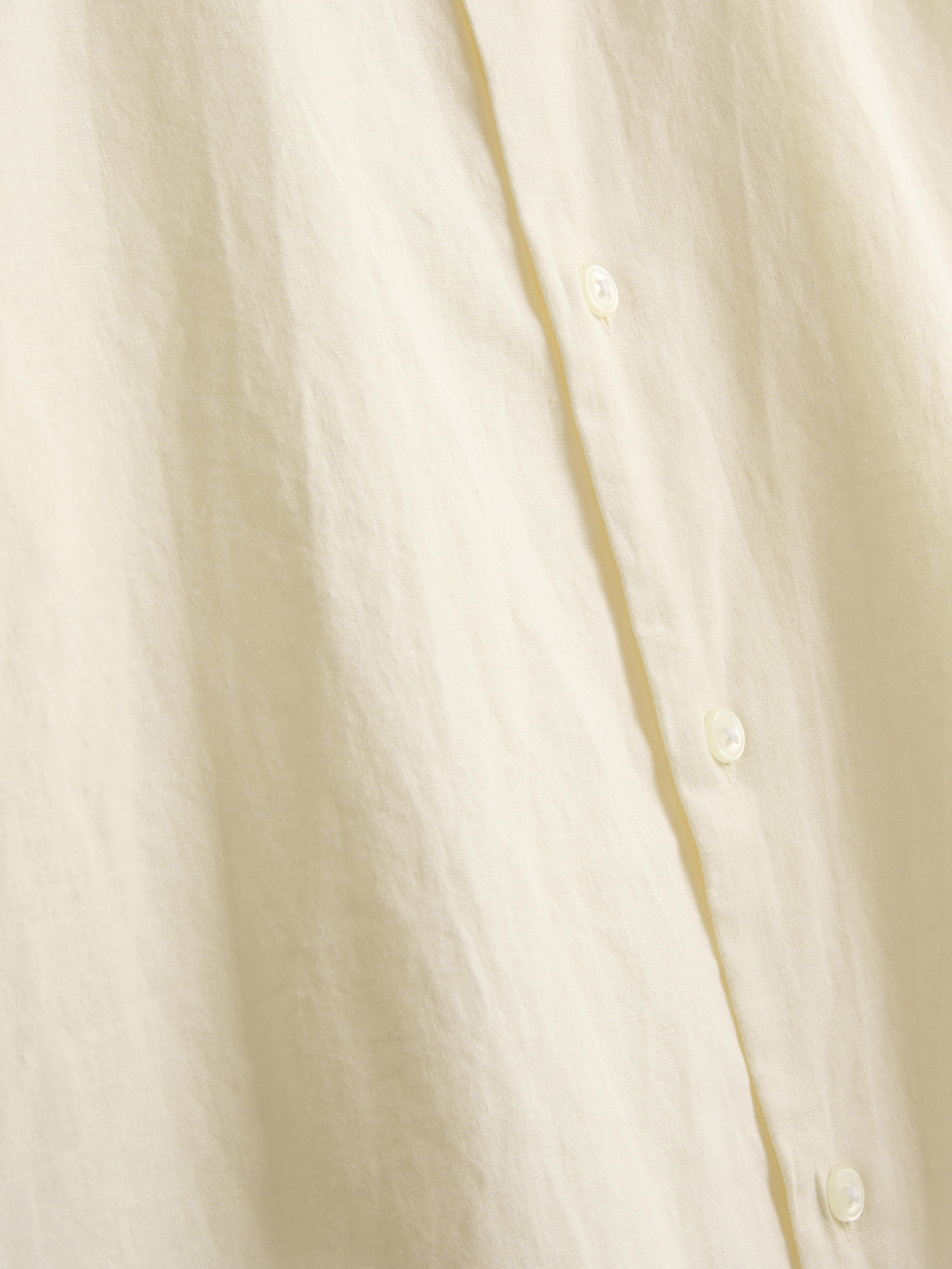 Long Sleeve Linen Blend Shirt