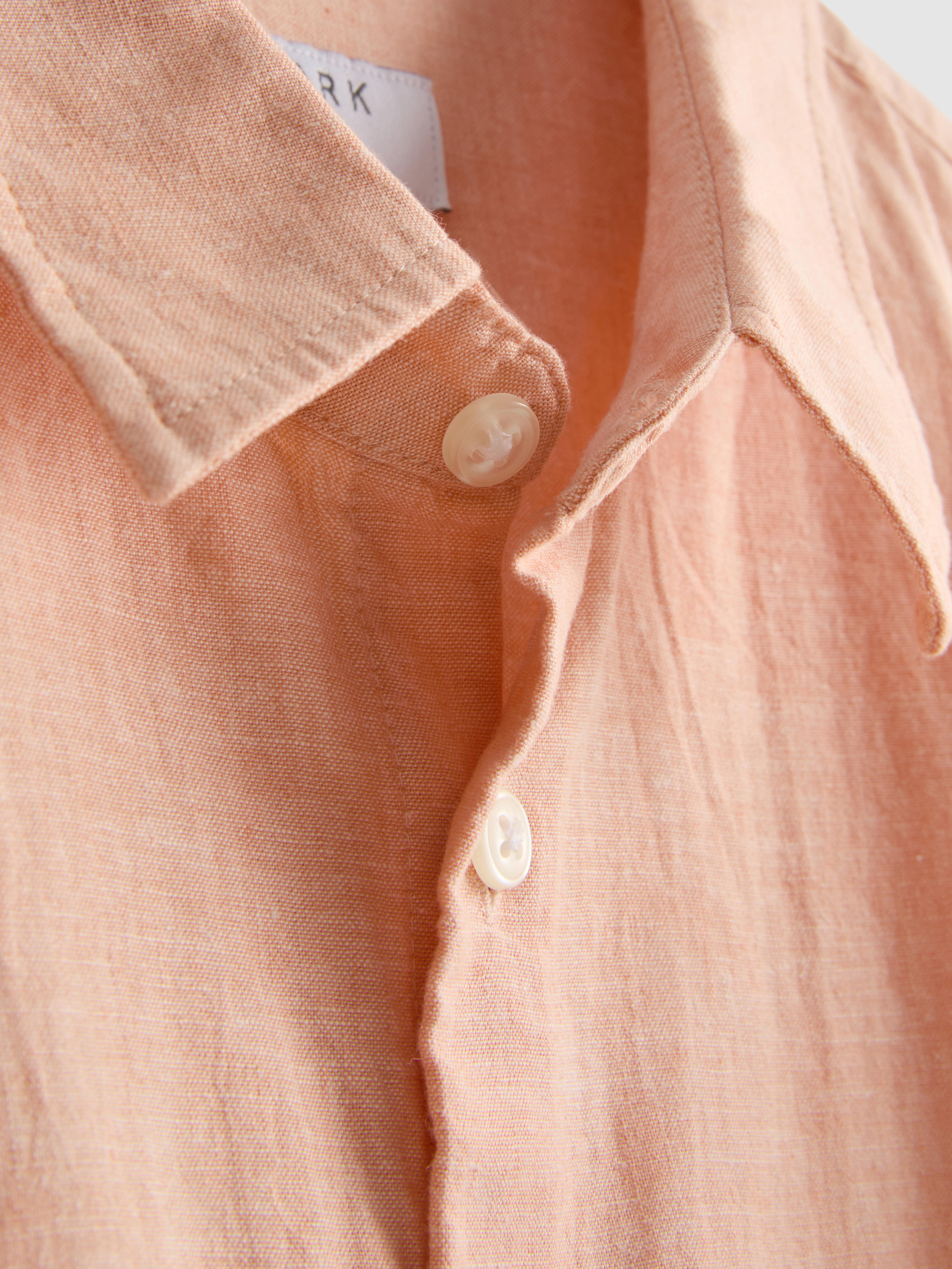 Long Sleeve Linen Blend Shirt