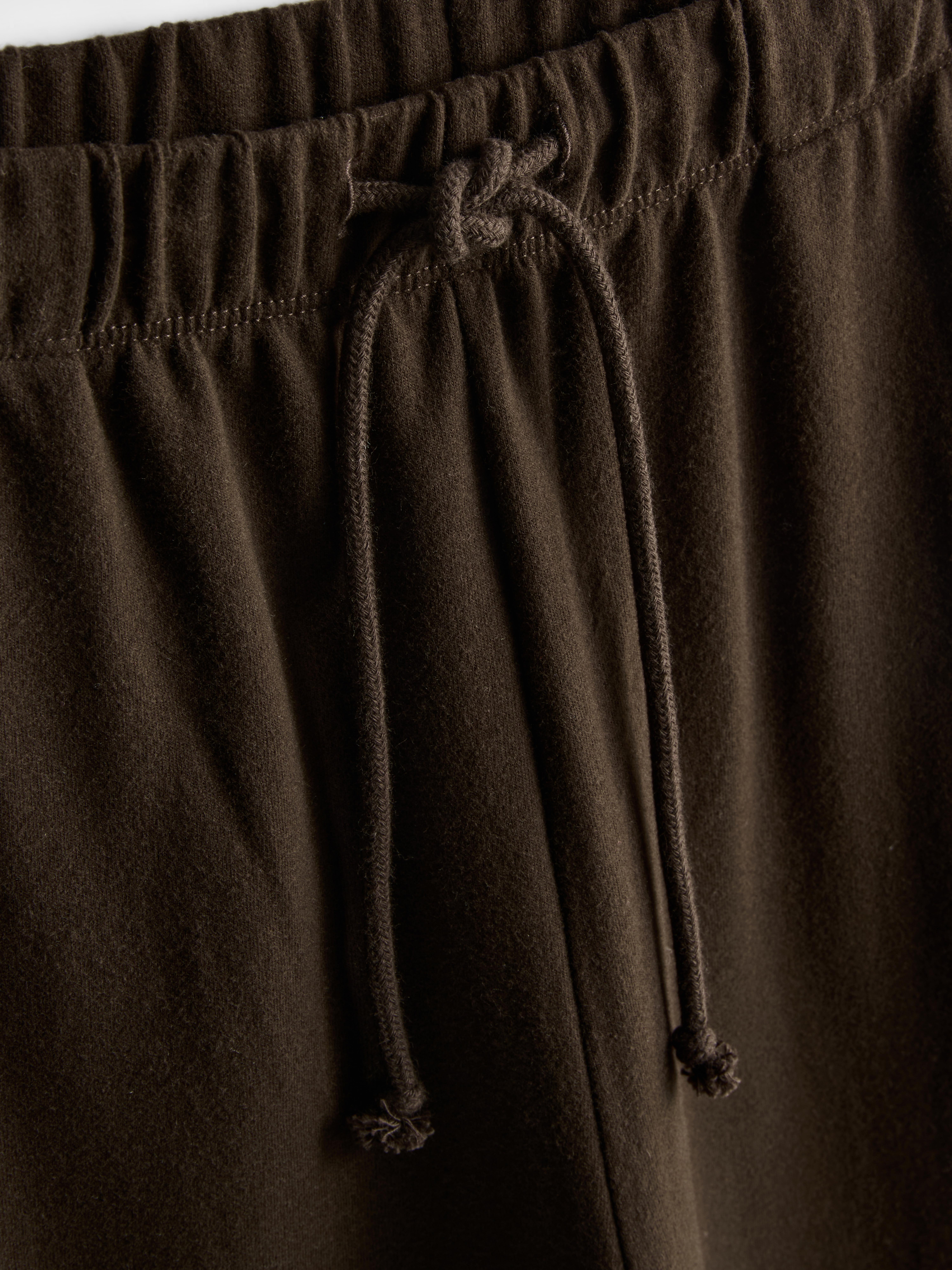 Cozy Wide-Leg Cotton-Blend Joggers