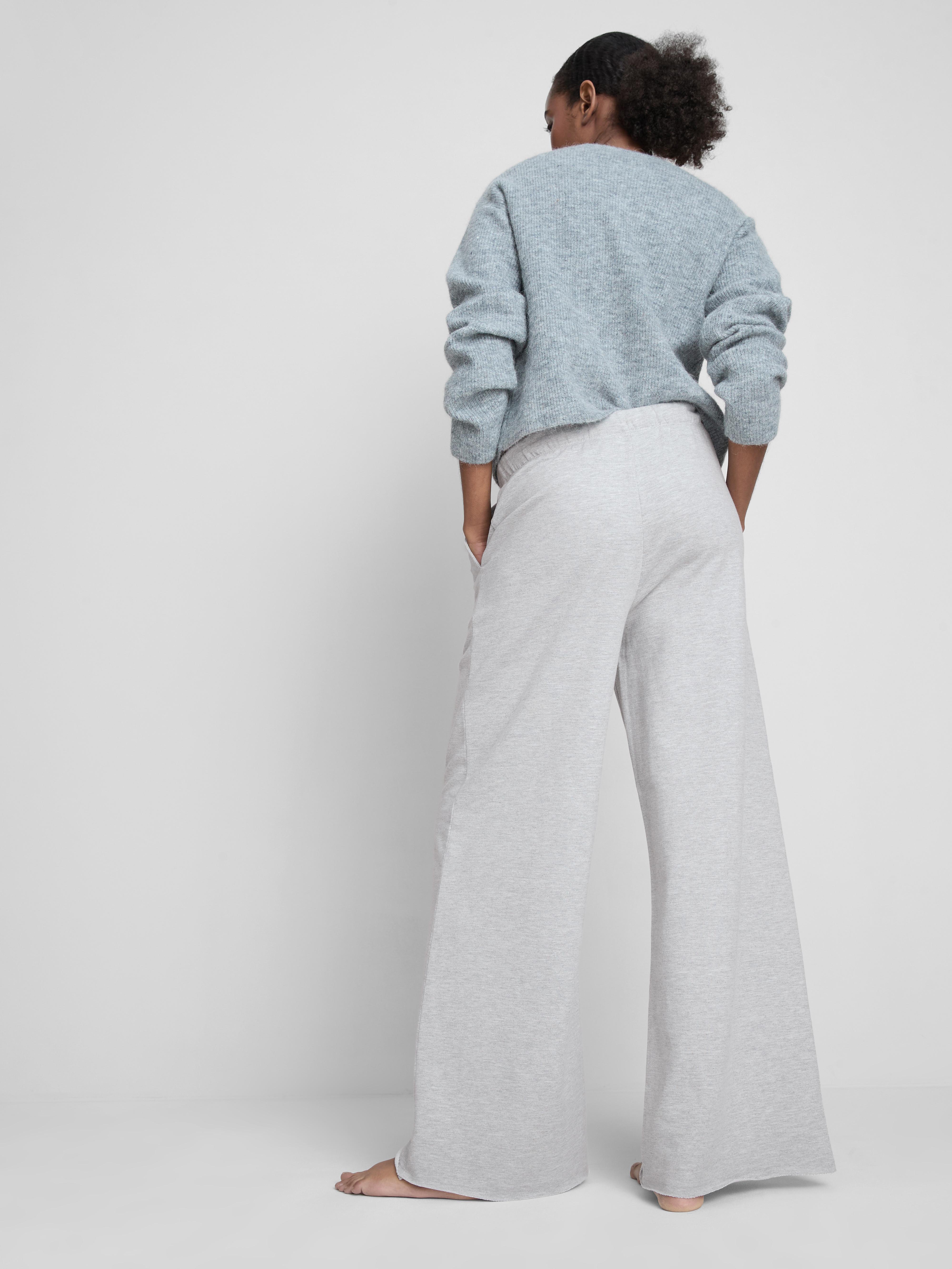 Cosy Wide Leg Cotton Blend Joggers