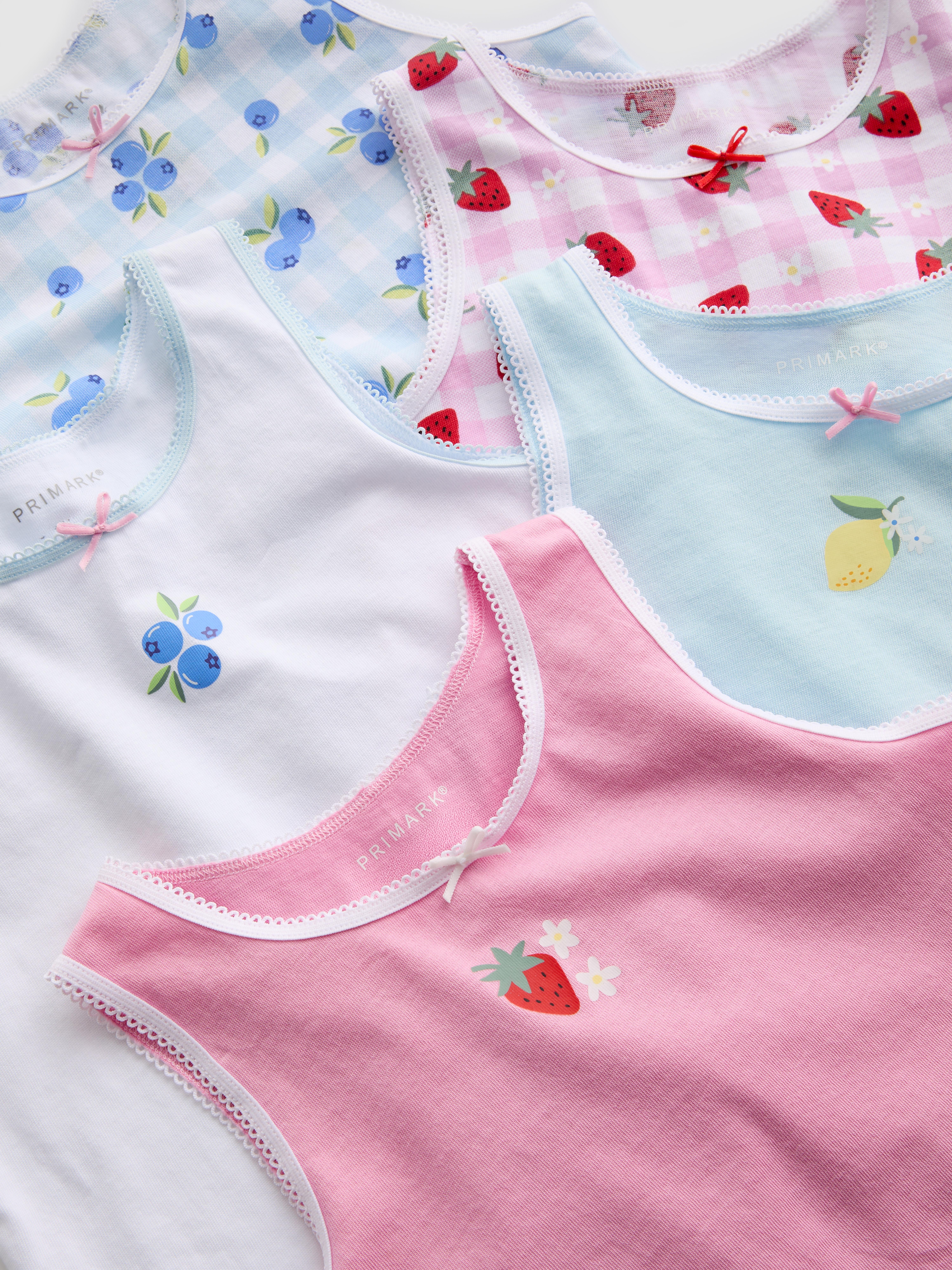 1.5-12yrs | 5pk Fruit Graphic Vests
