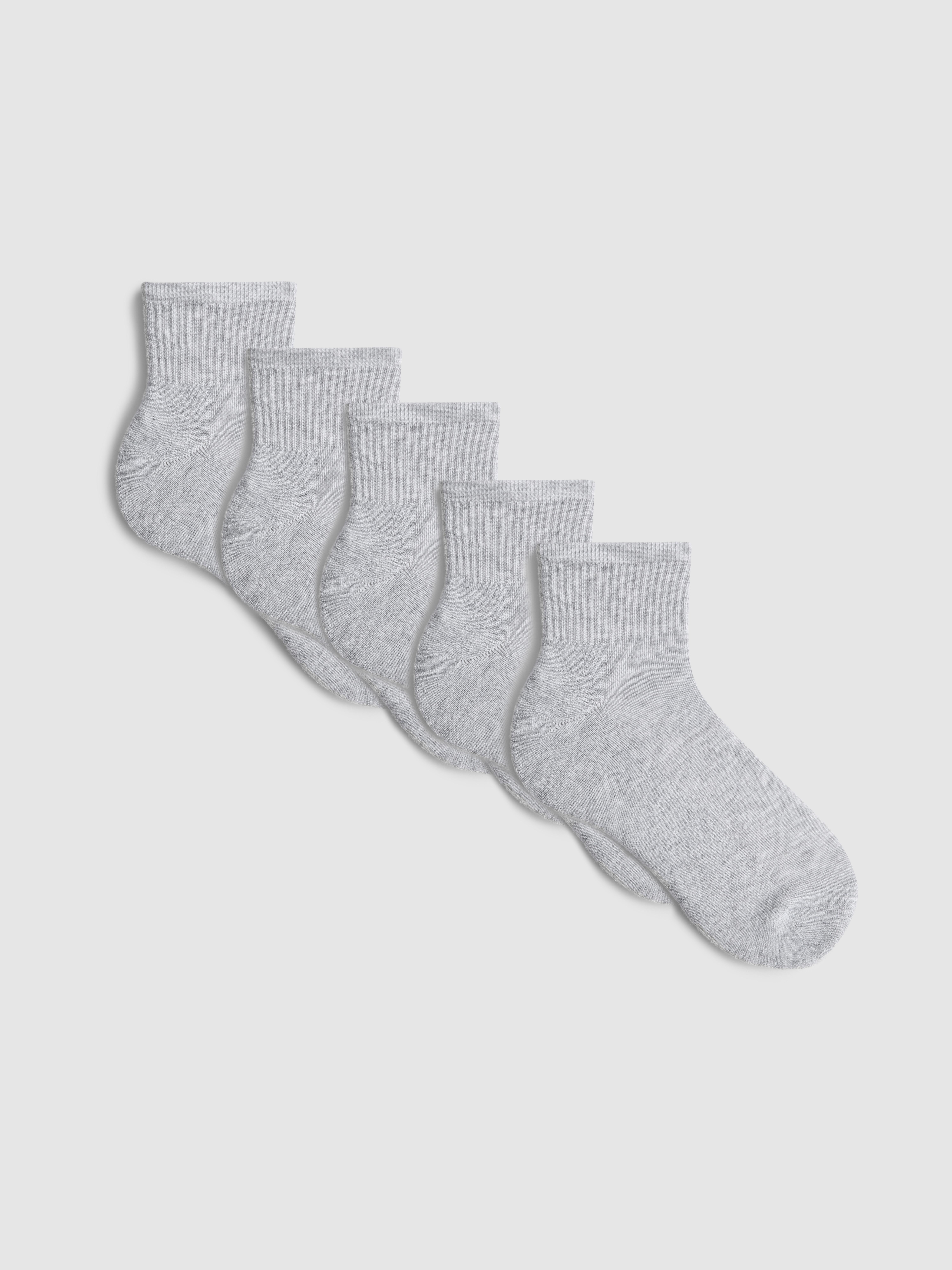 5-Pack Quarter Crew Socks