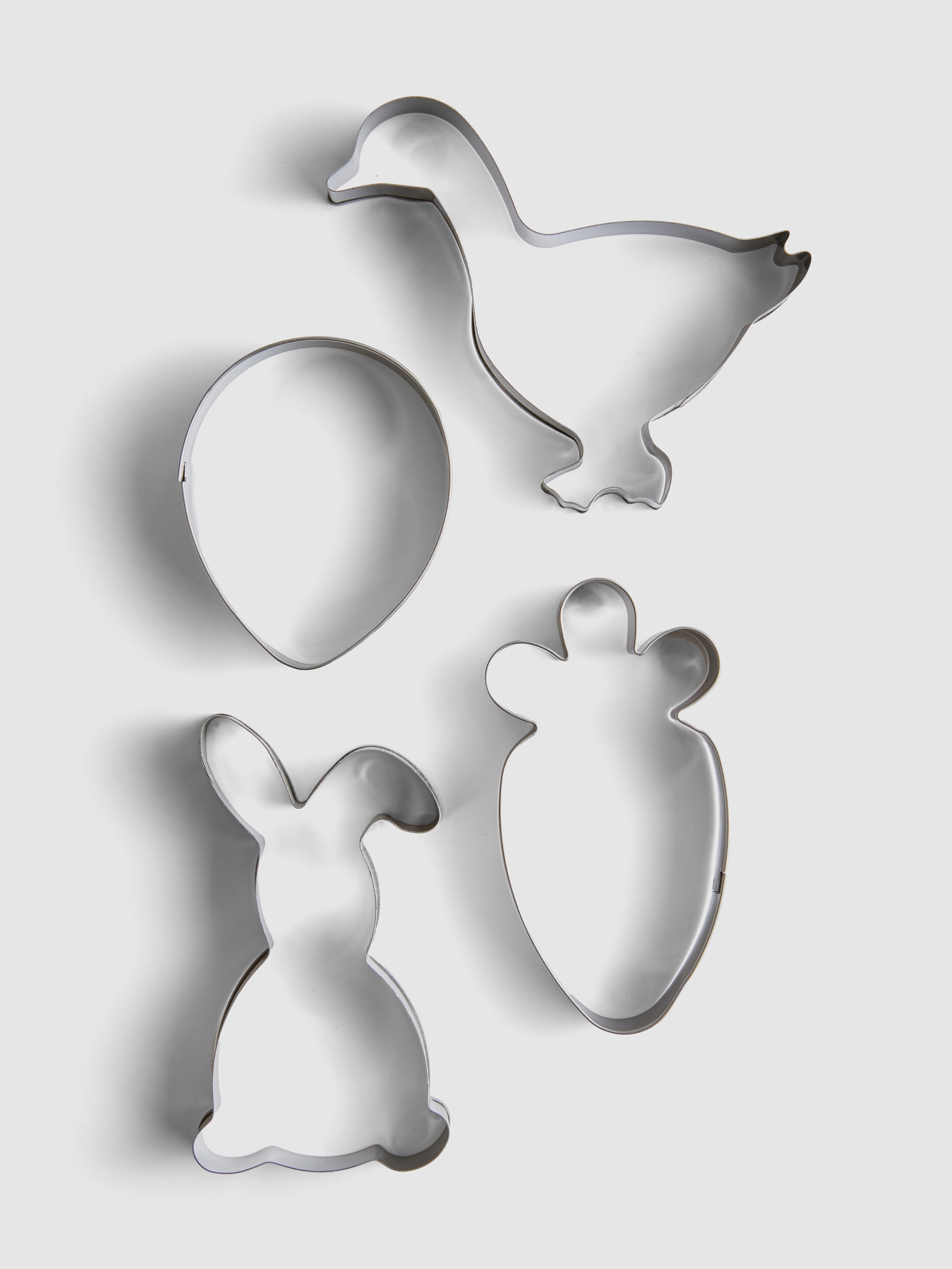 Cortadores de galletas con motivos de Pascua