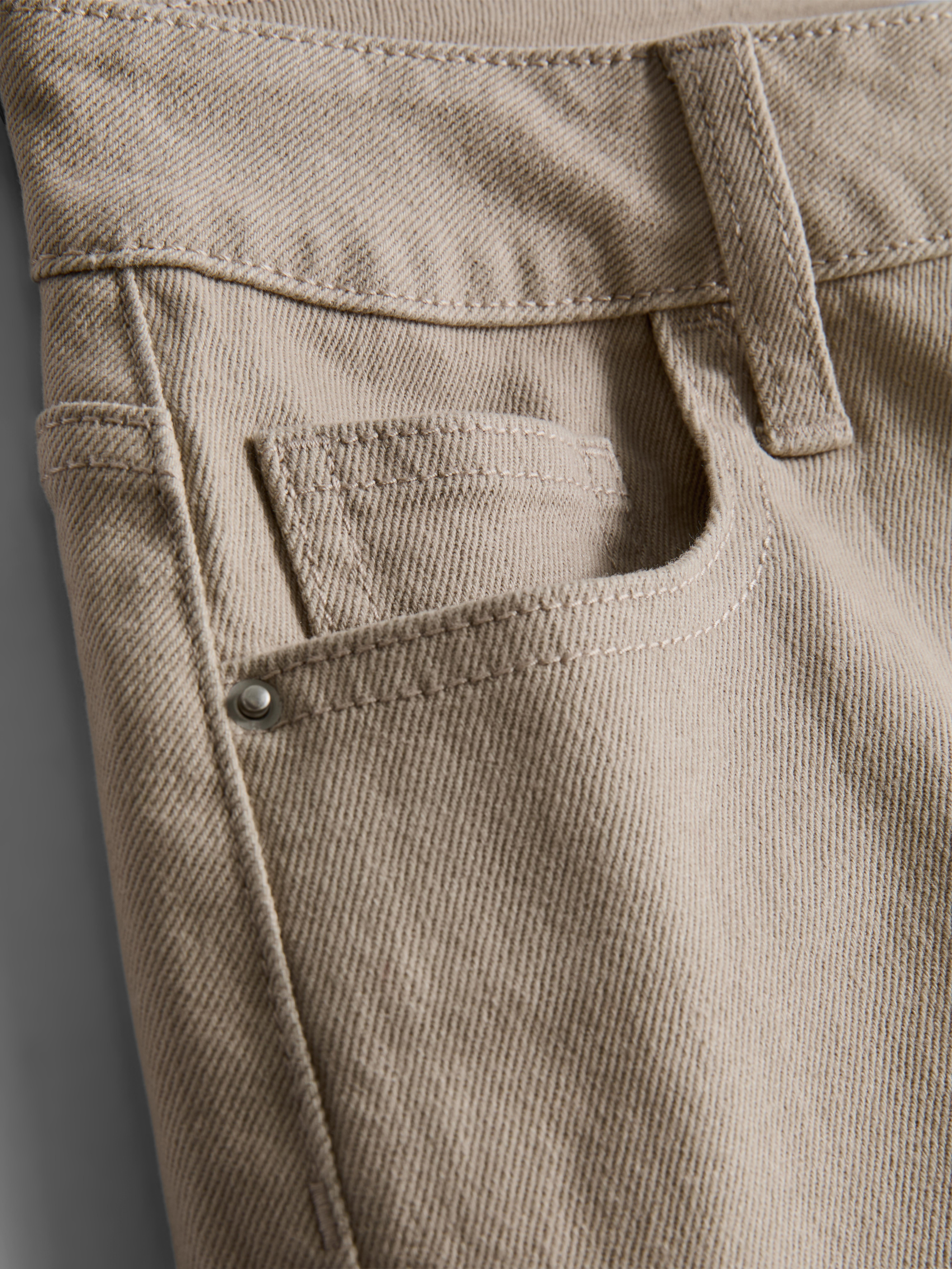 Mid-Rise Turn-Up Denim Shorts