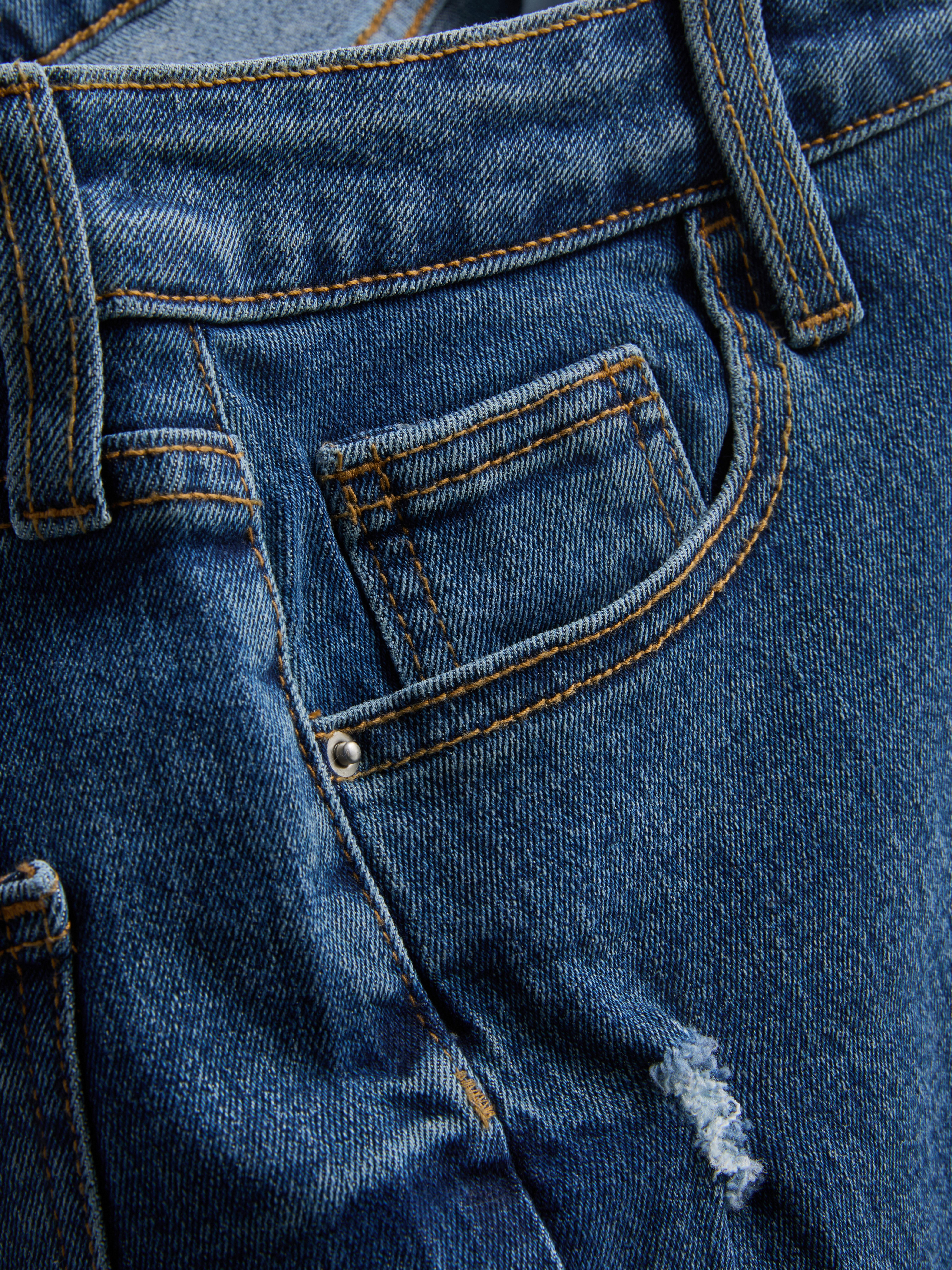 Pantaloni scurți din denim cu talie medie