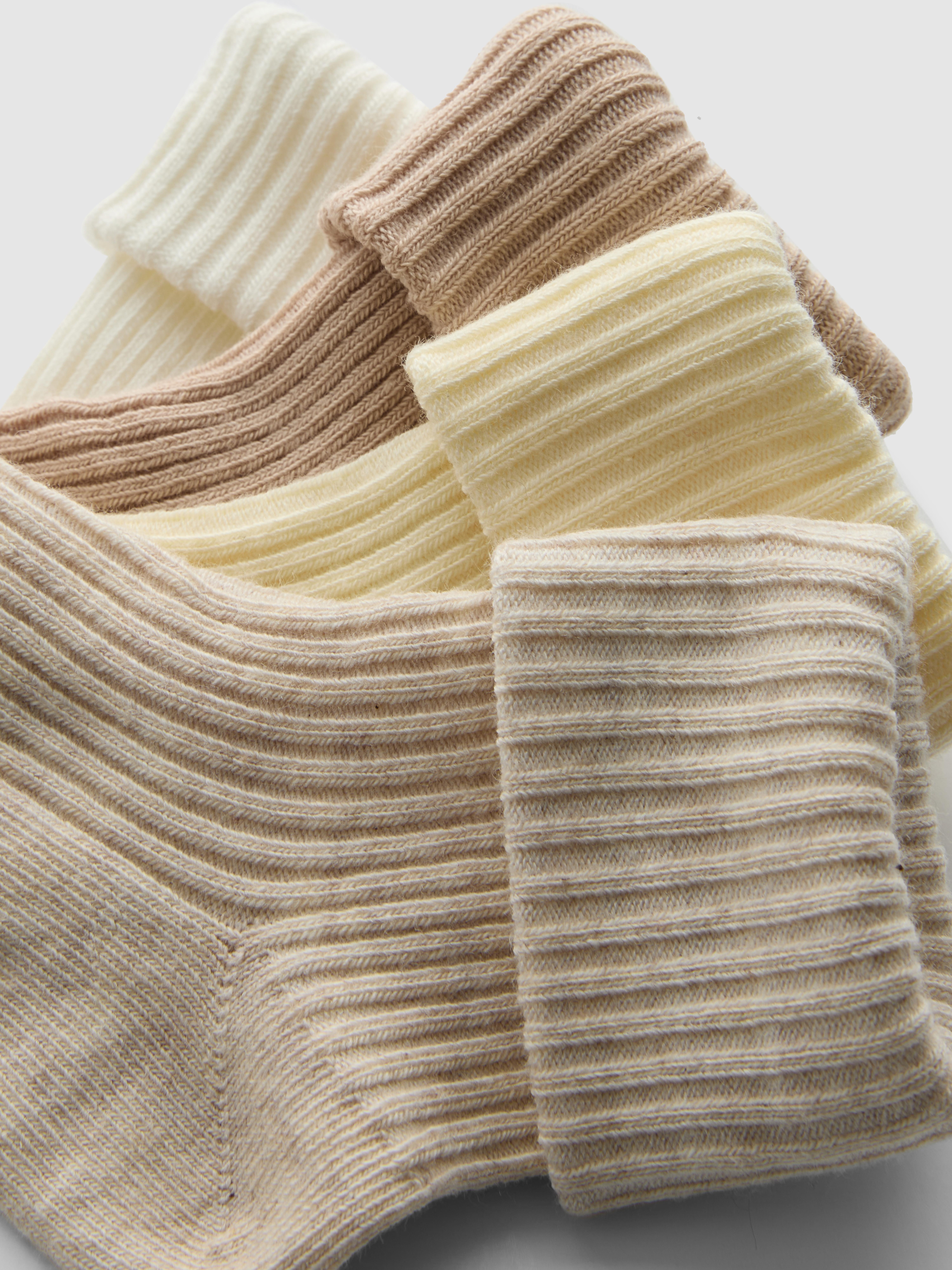 Prążkowane skarpety niemowlęce, 4 pary