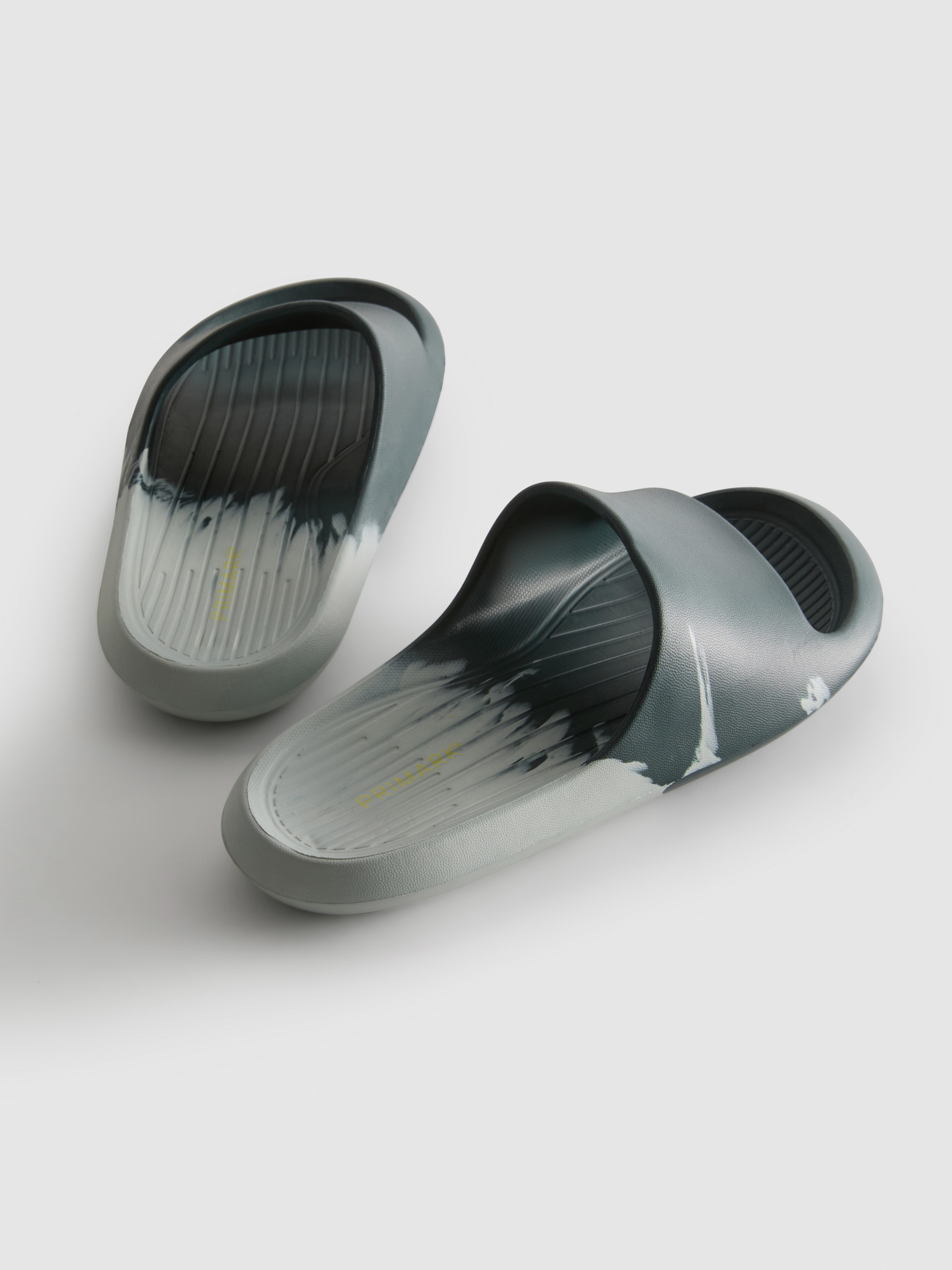 Two-Tone Slider Sandals