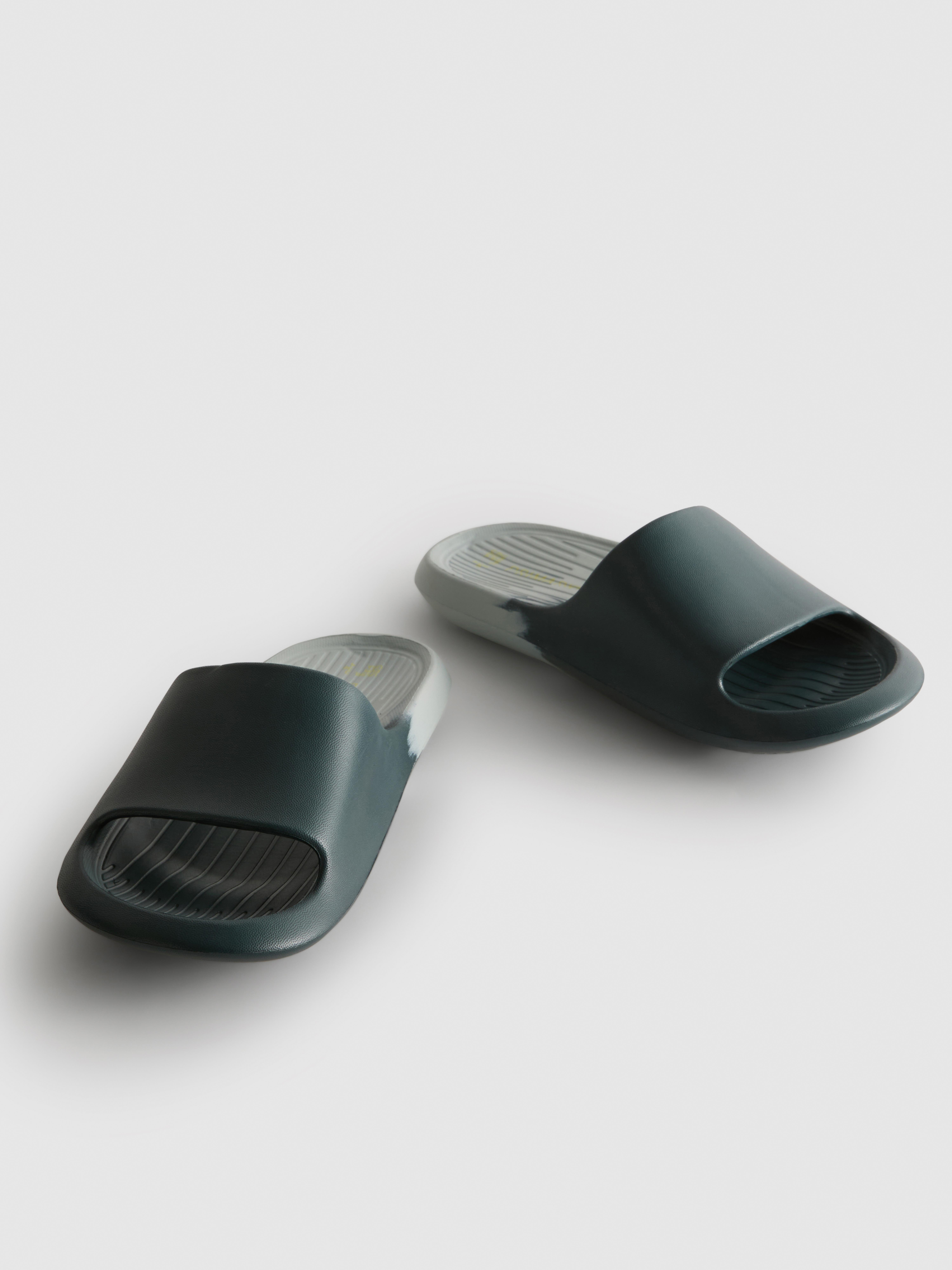 Two-Tone Slider Sandals