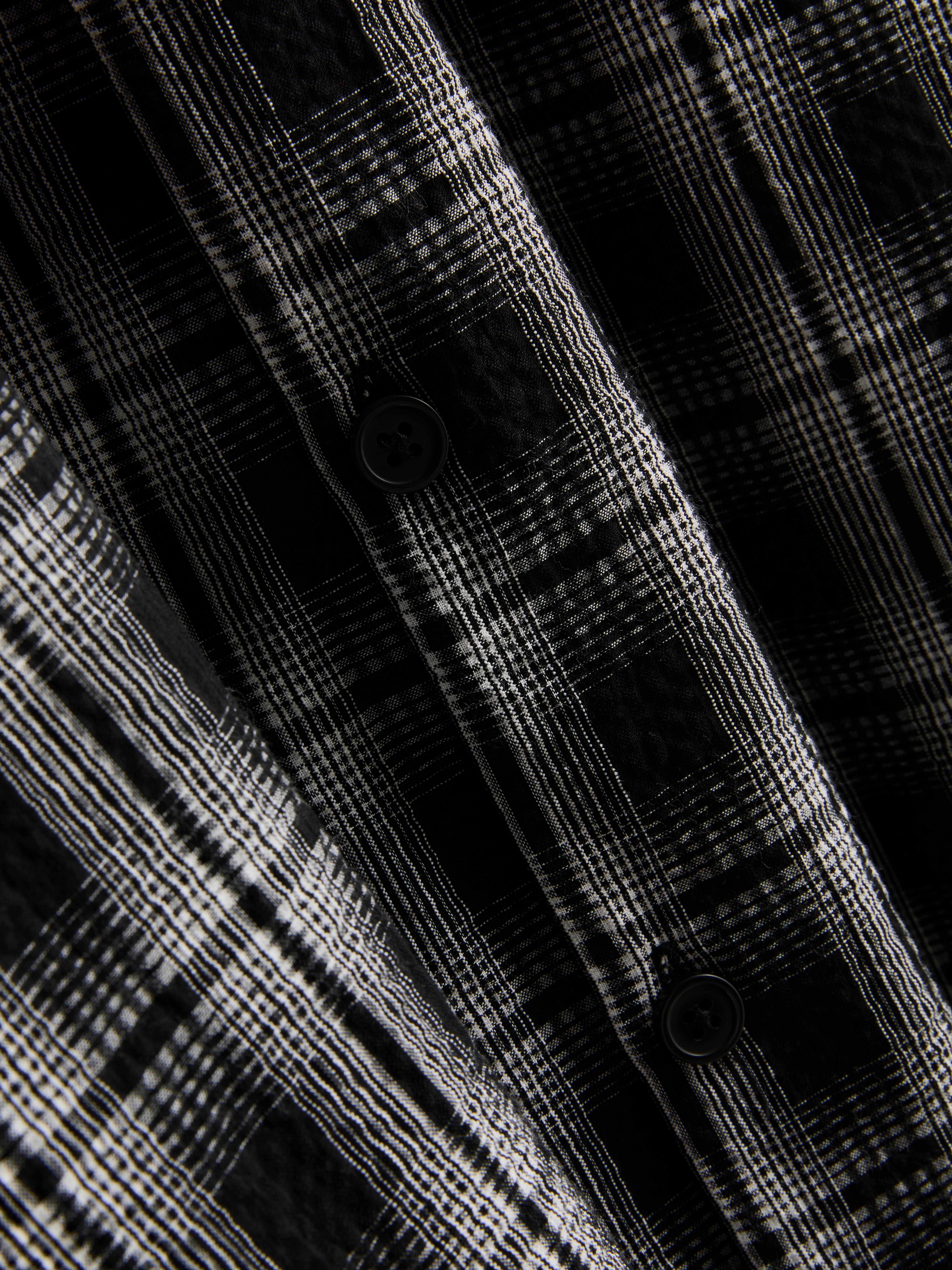 Check Seersucker Pajama Top