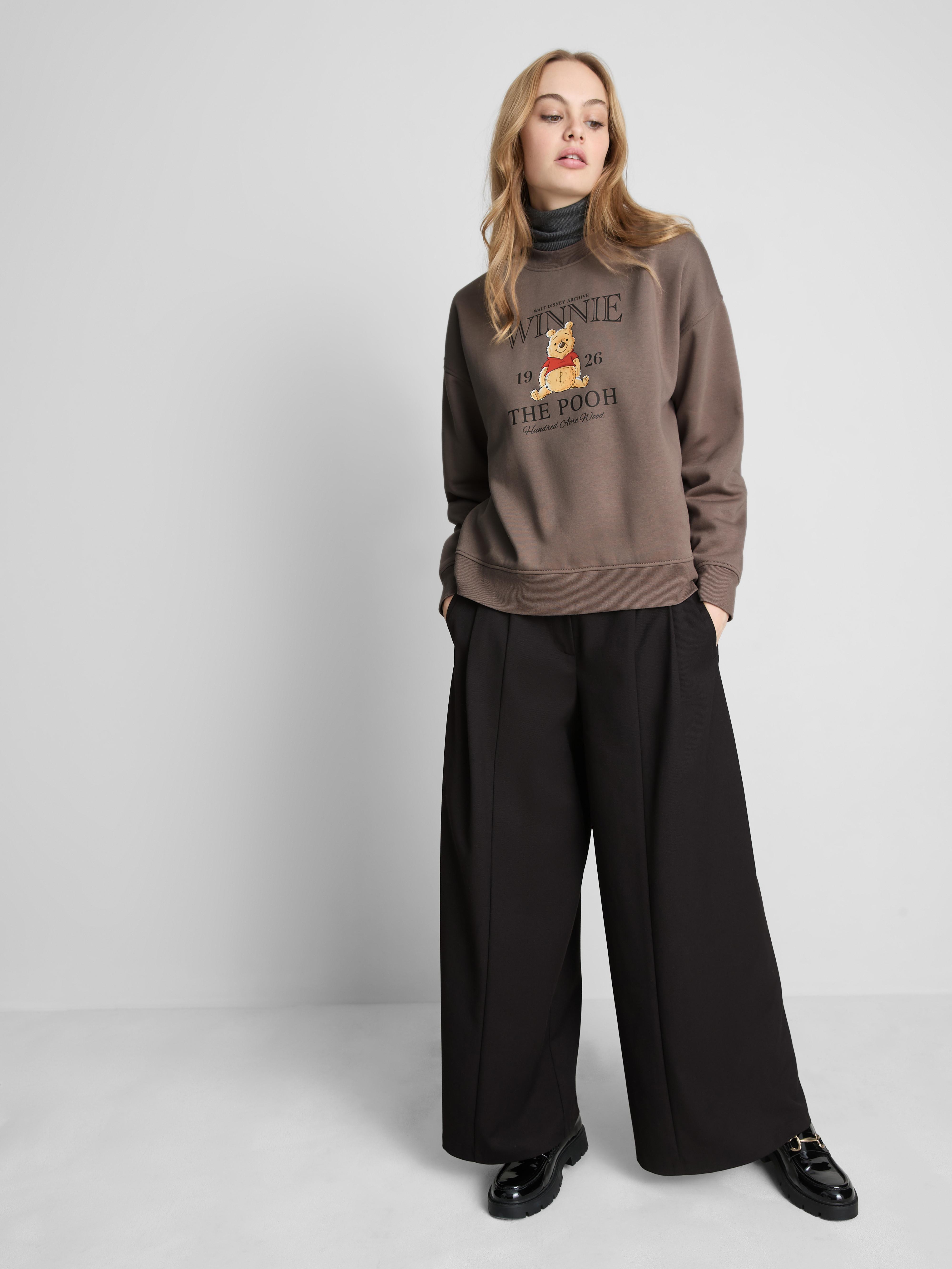 Women's Brown Disney’s Winnie The Pooh Cotton-Blend Sweatshirt