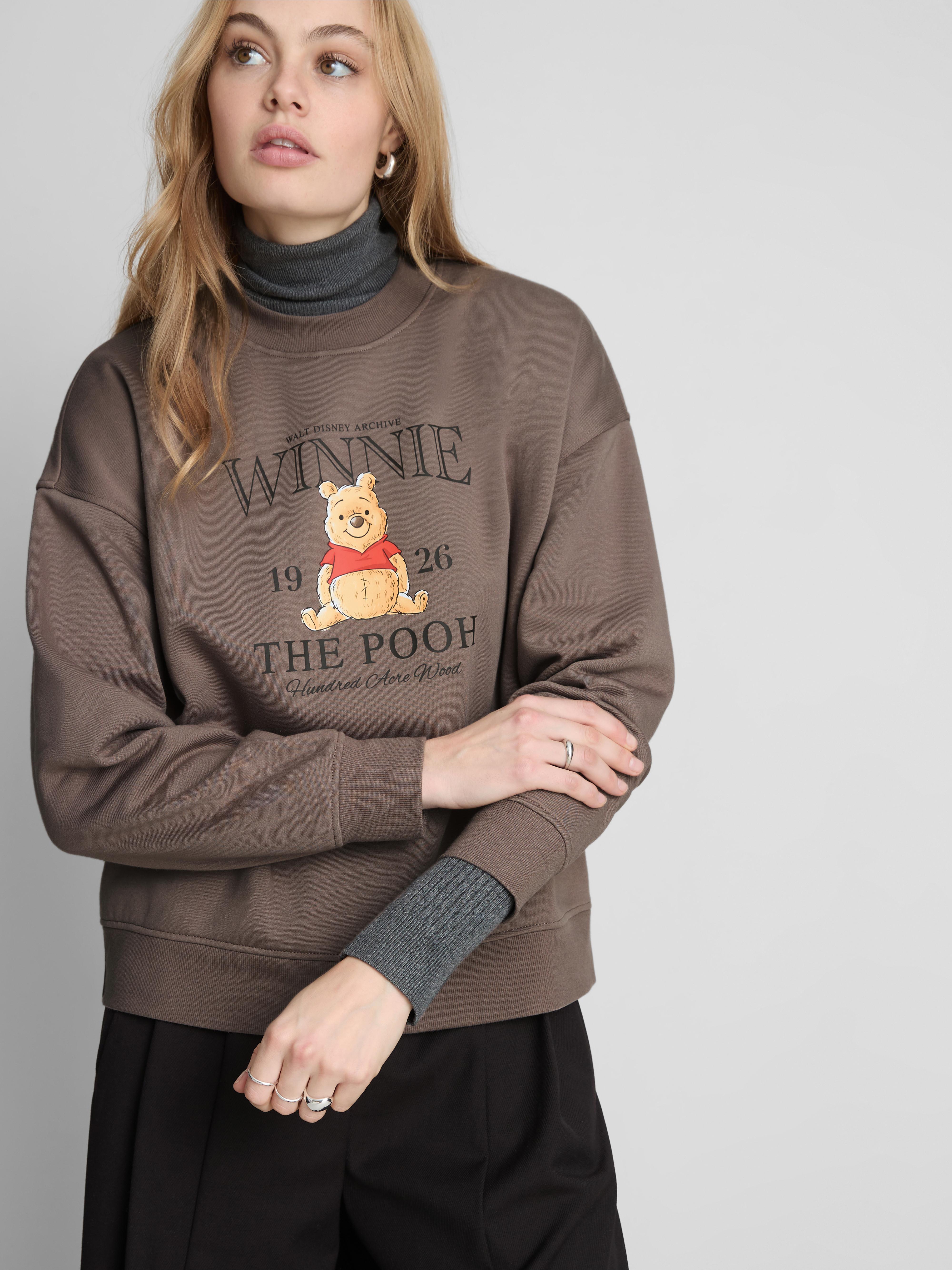 Women's Brown Disney’s Winnie The Pooh Cotton-Blend Sweatshirt