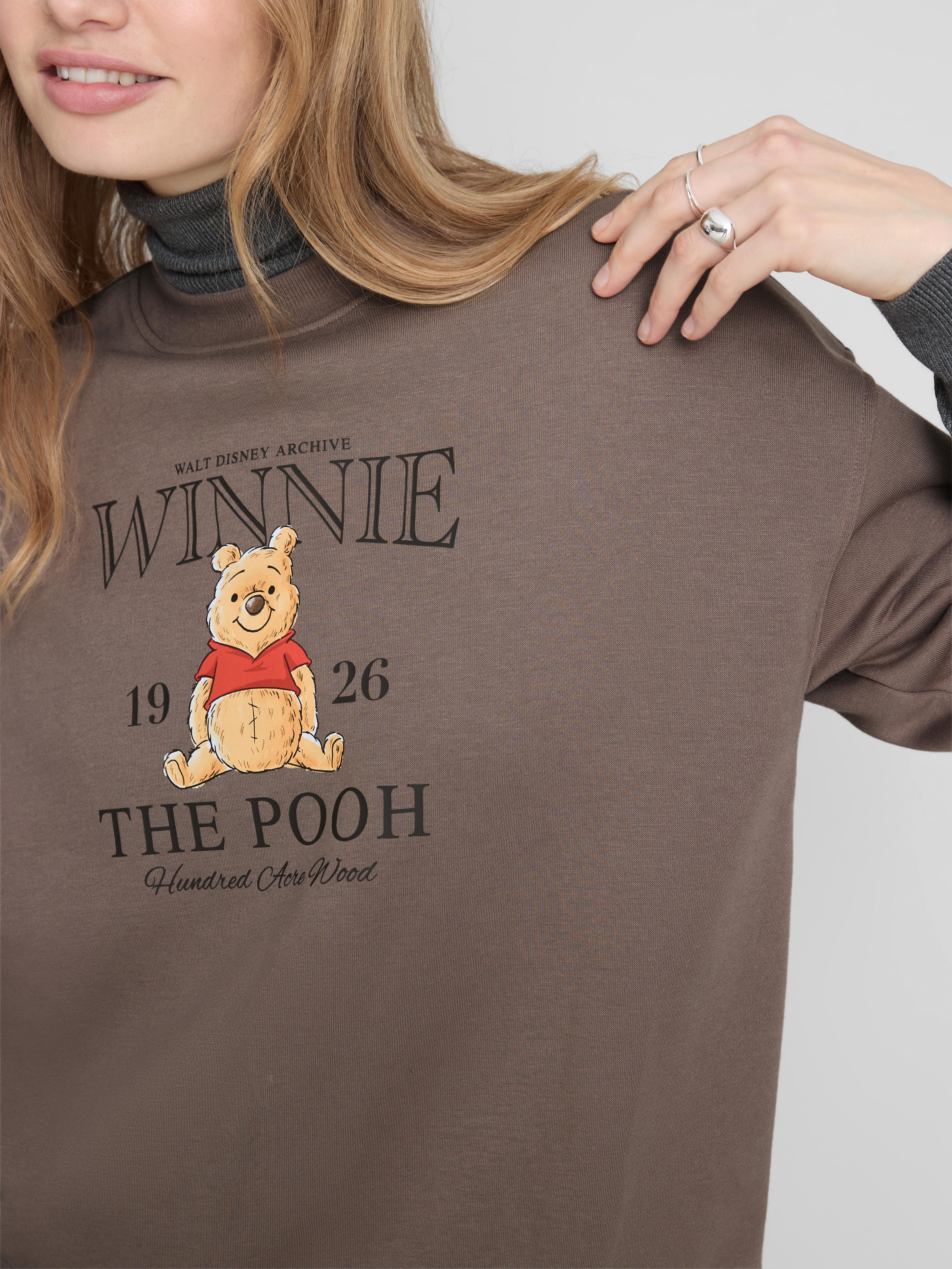 Women's Brown Disney’s Winnie The Pooh Cotton-Blend Sweatshirt