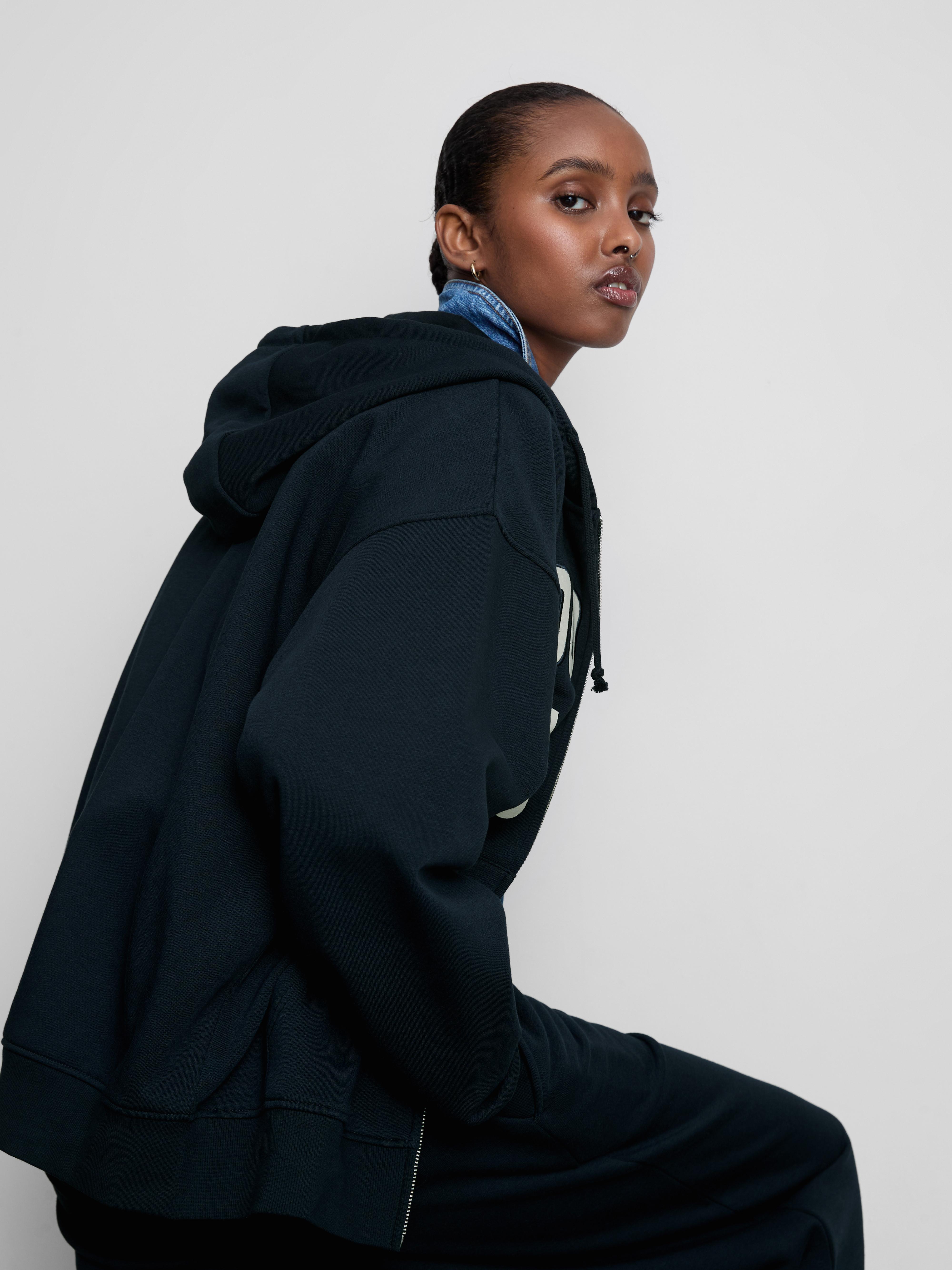 Women's Navy Brooklyn Zip-Up Hoodie