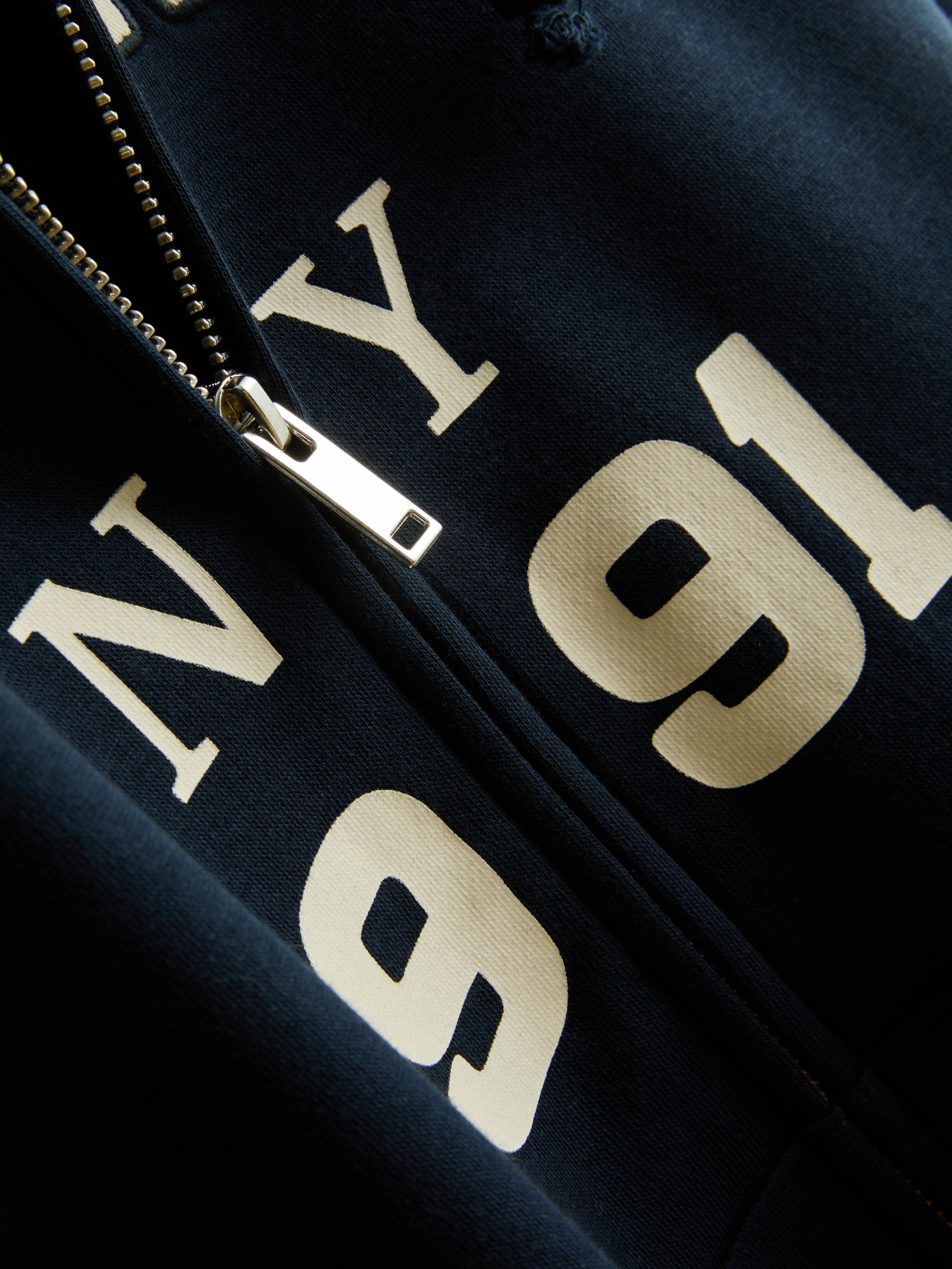 Women's Navy Brooklyn Zip-Up Hoodie