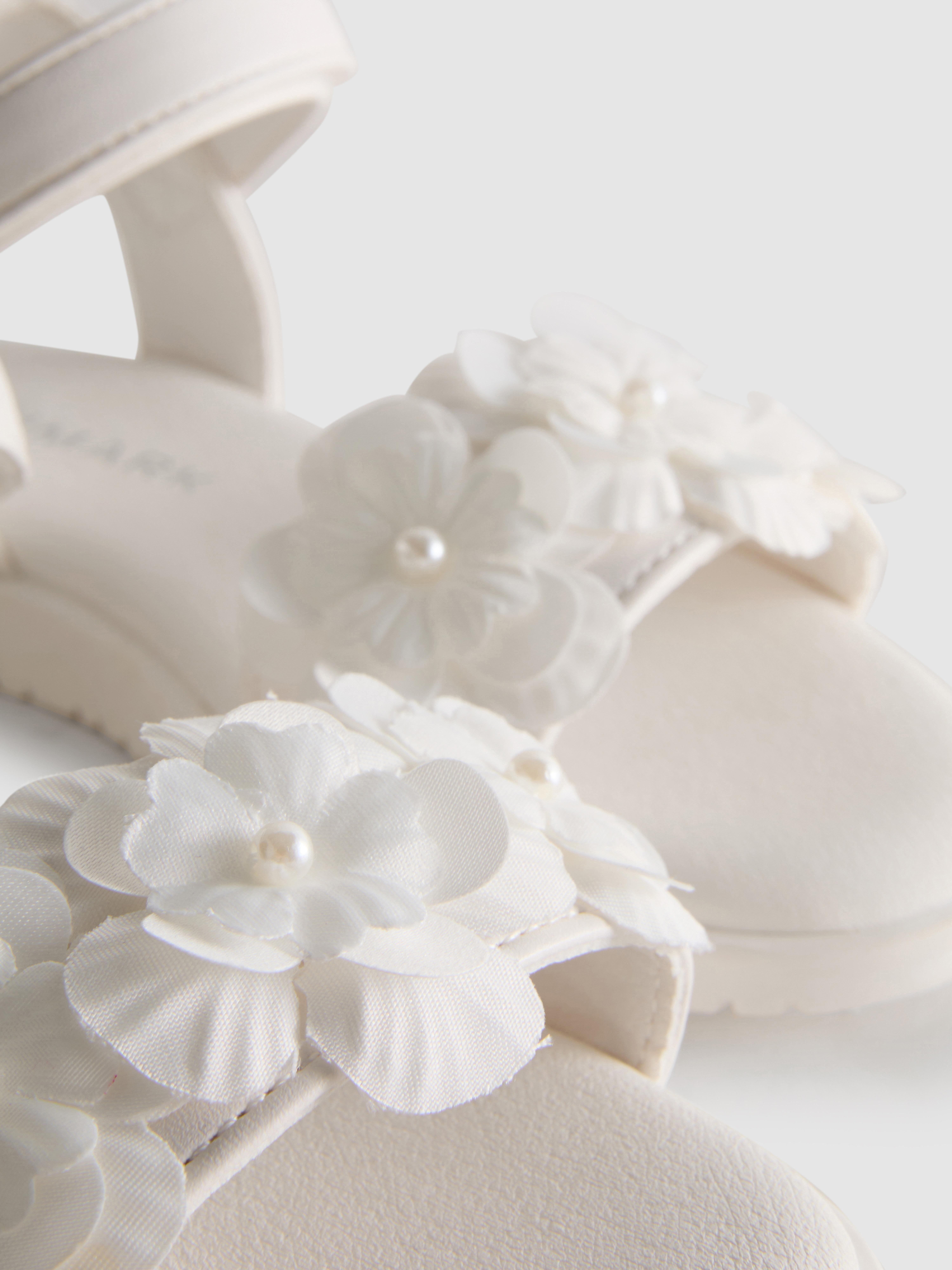 Tulle Flower Occasion Sandals