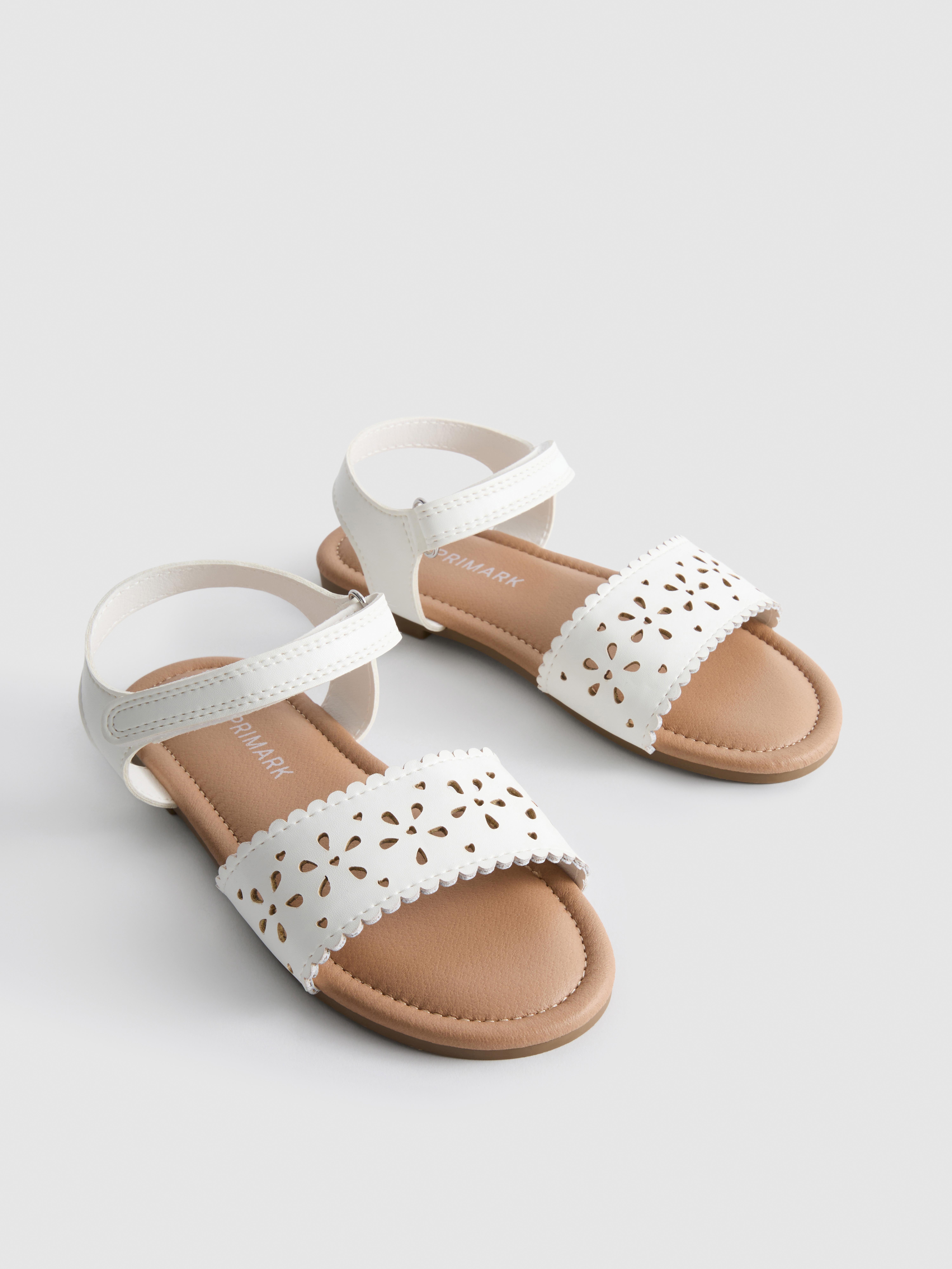 Floral Laser Cut Sandals