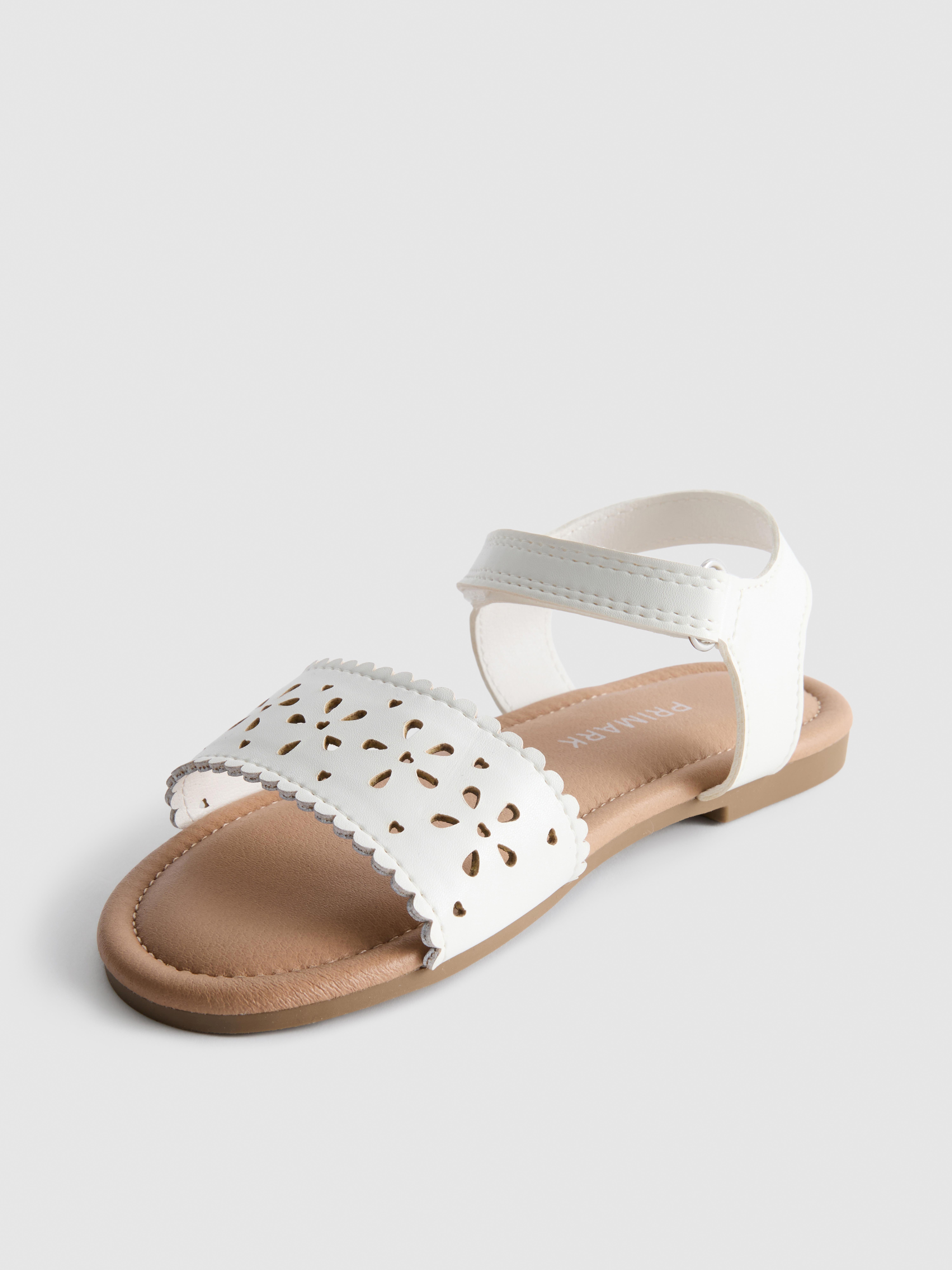 Floral Laser Cut Sandals