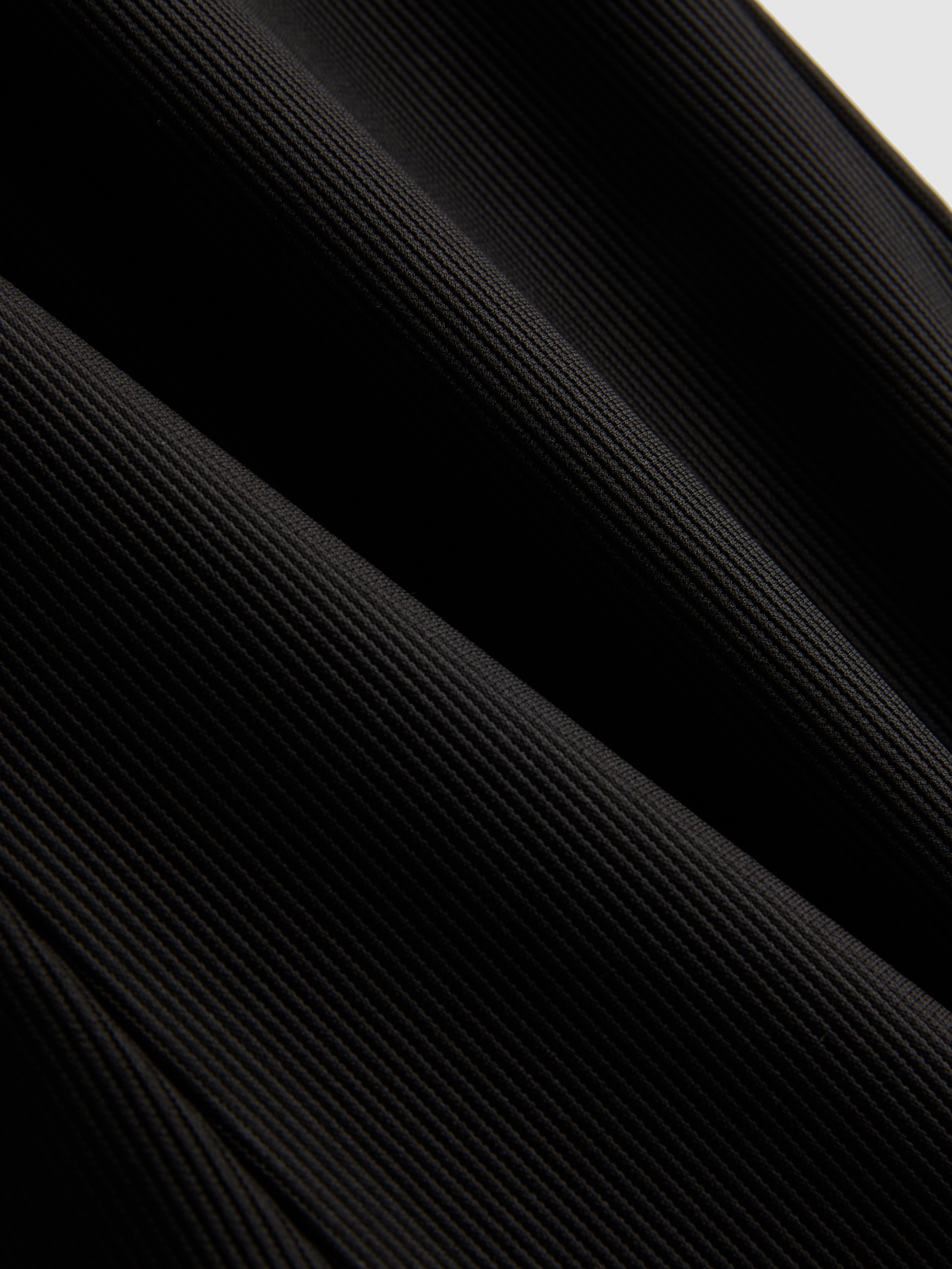 Girls Black 1.5-8yrs | Ottoman Textured Flare Leggings