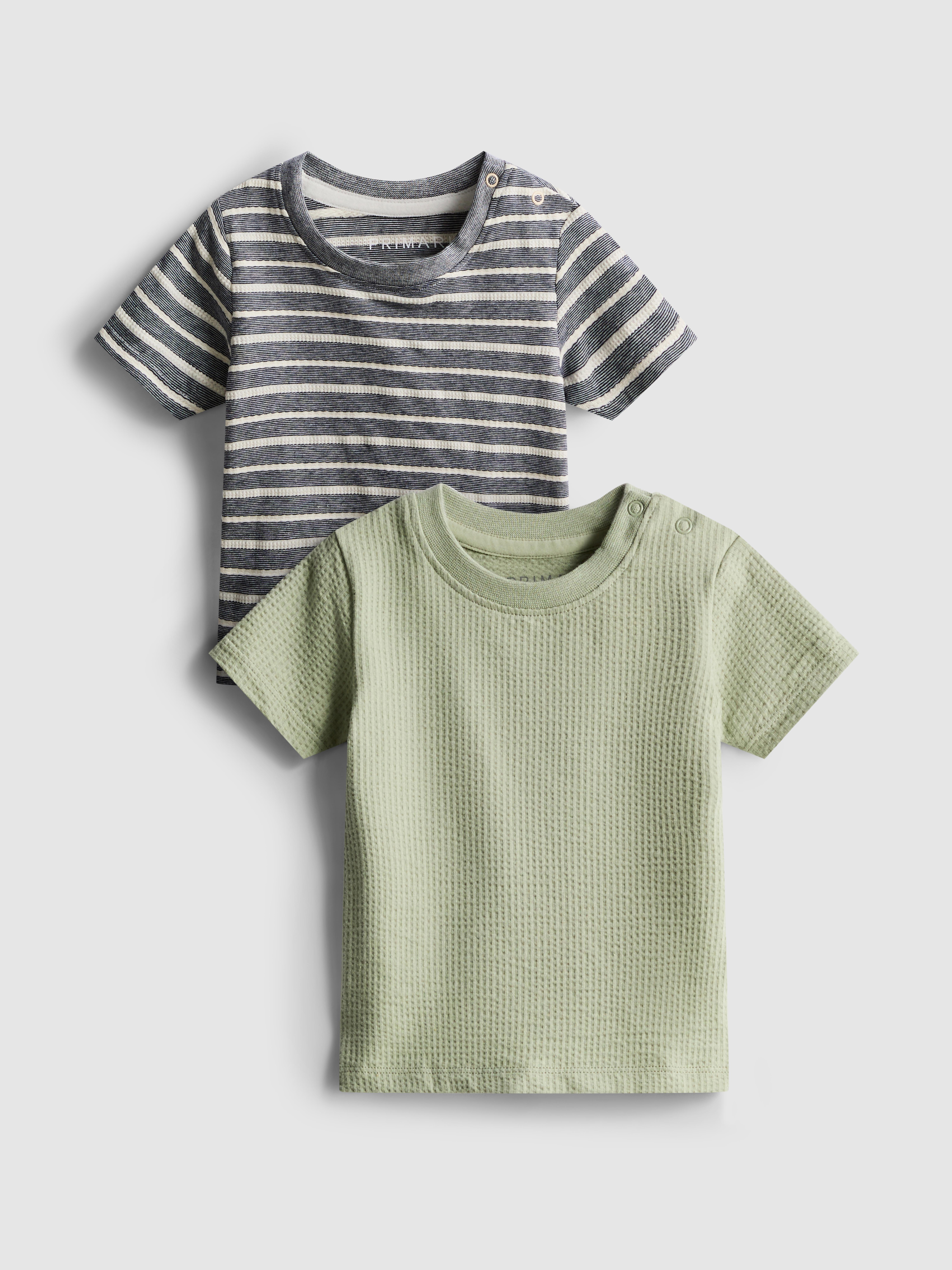 0–36 mies. | Teksturowane T-shirty, 2 szt.