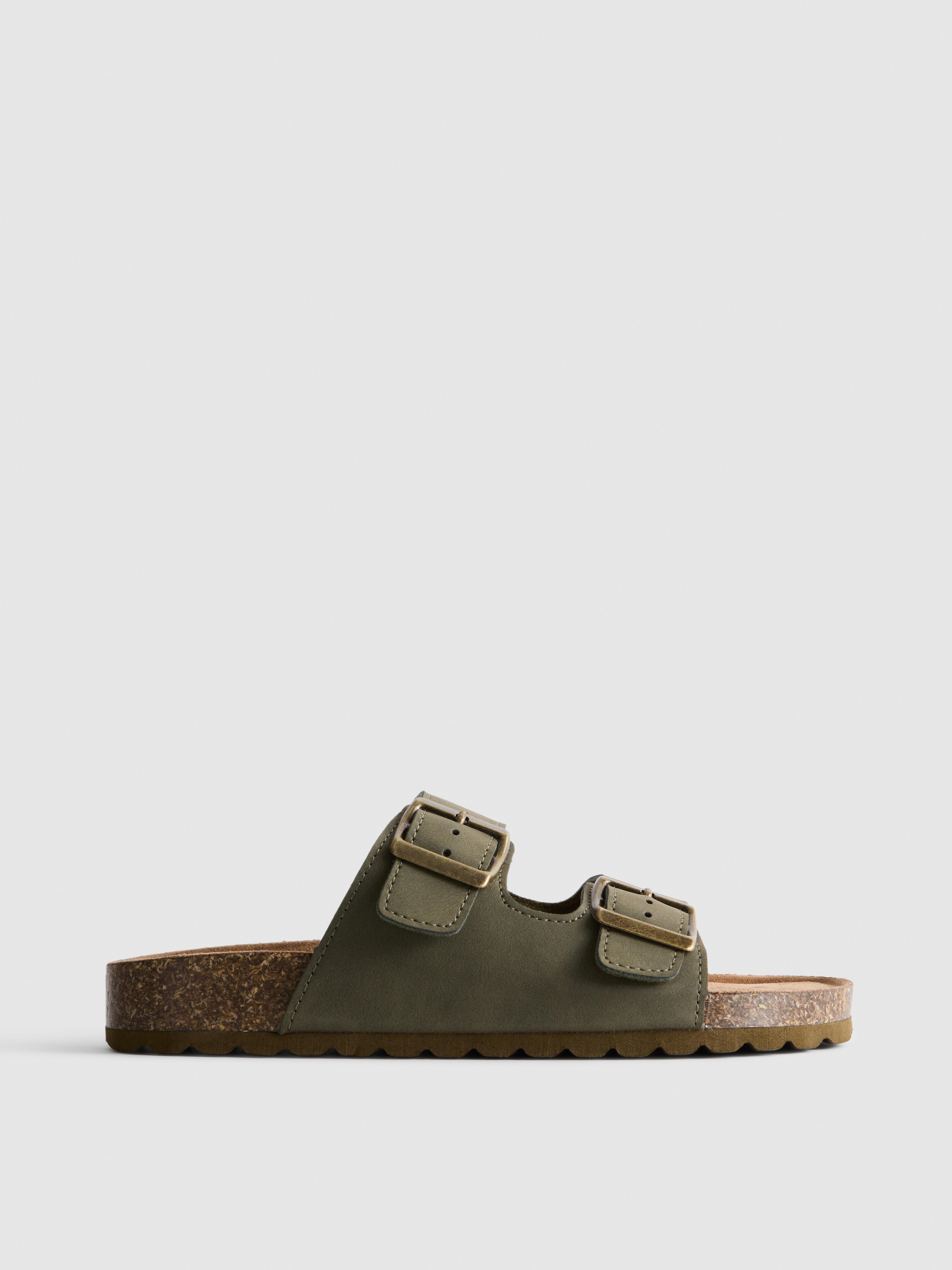 Double-Buckle Strap Sandals